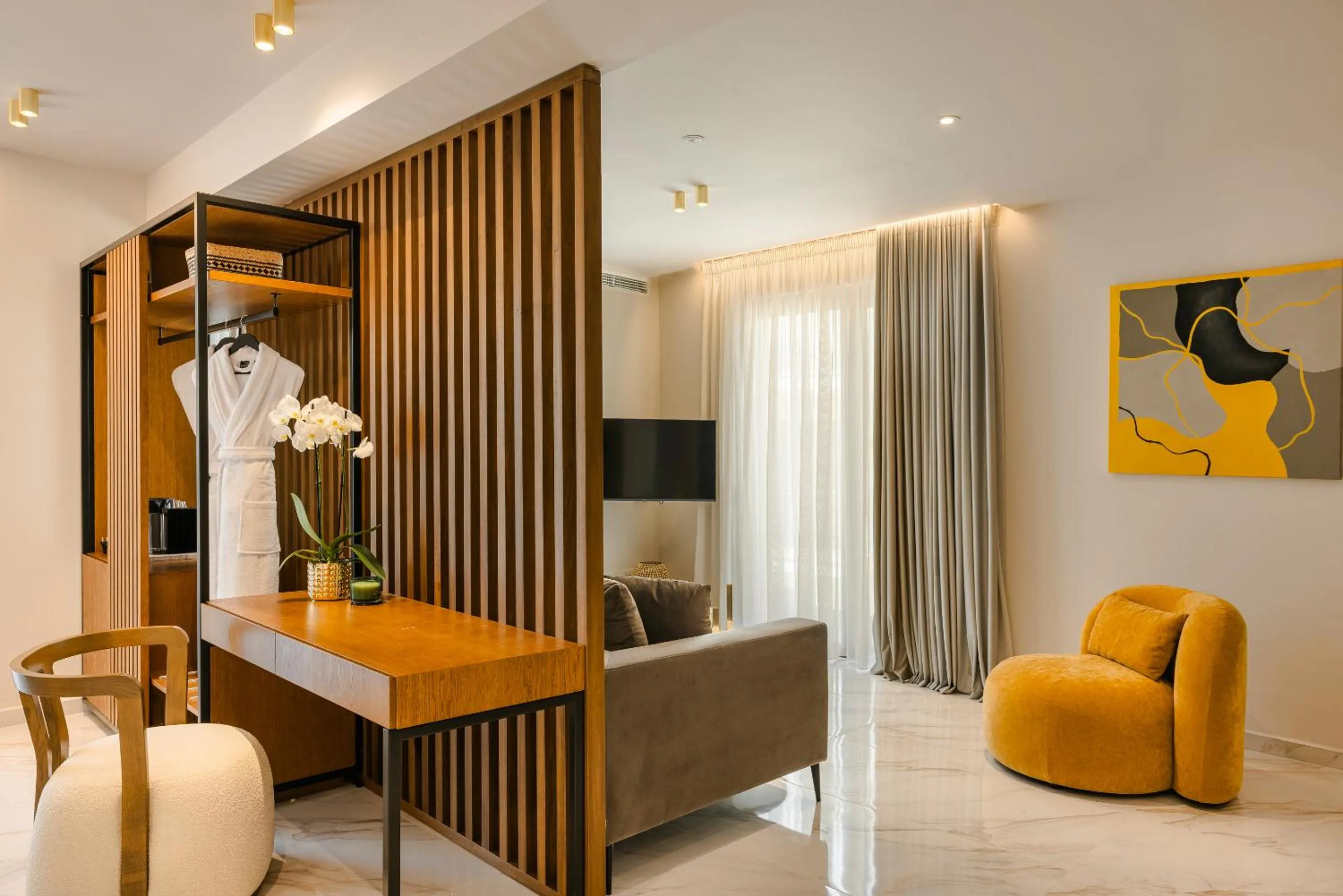 Seating area in G Boutique Hotel Kefalonia