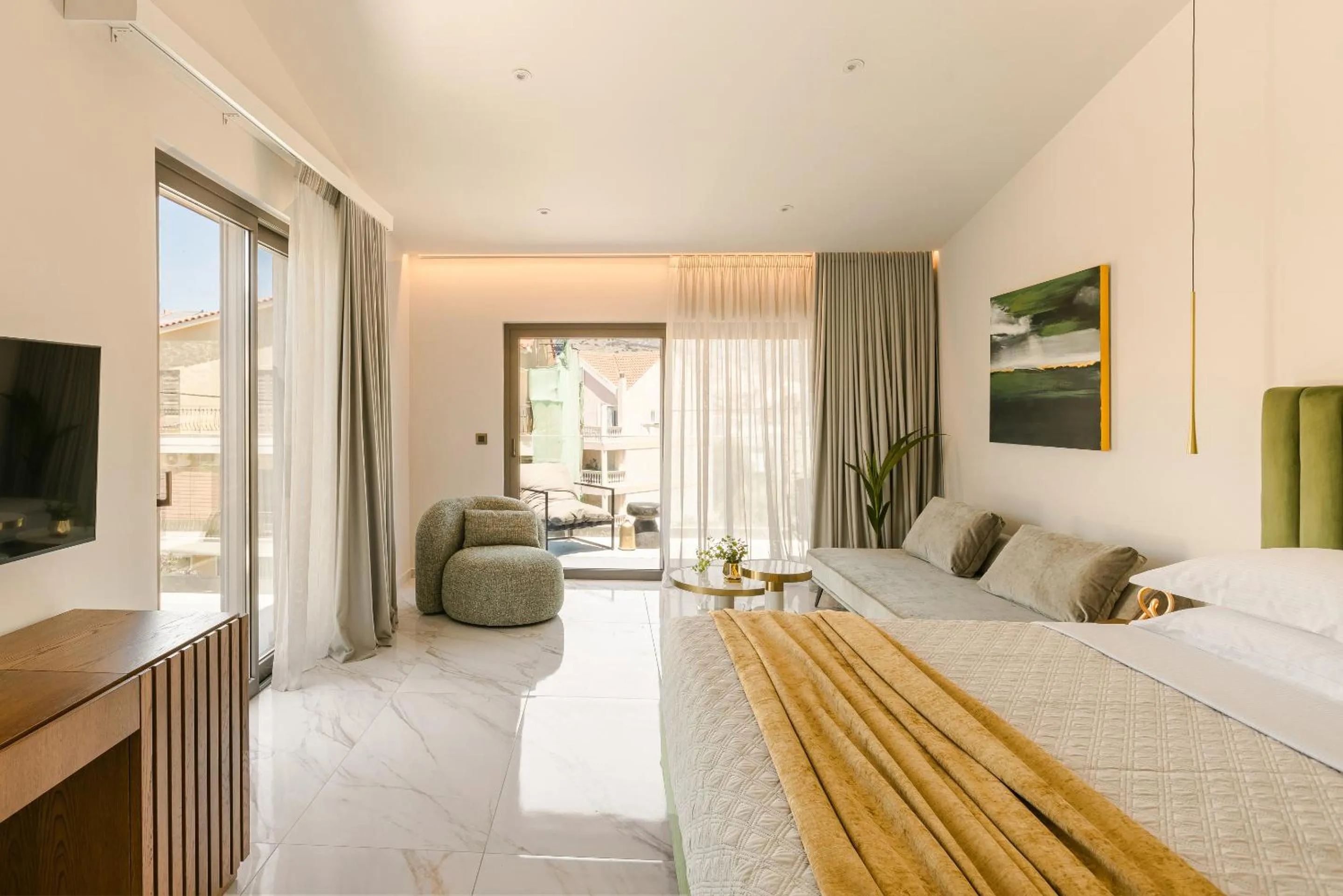 Bedroom, Bed in G Boutique Hotel Kefalonia