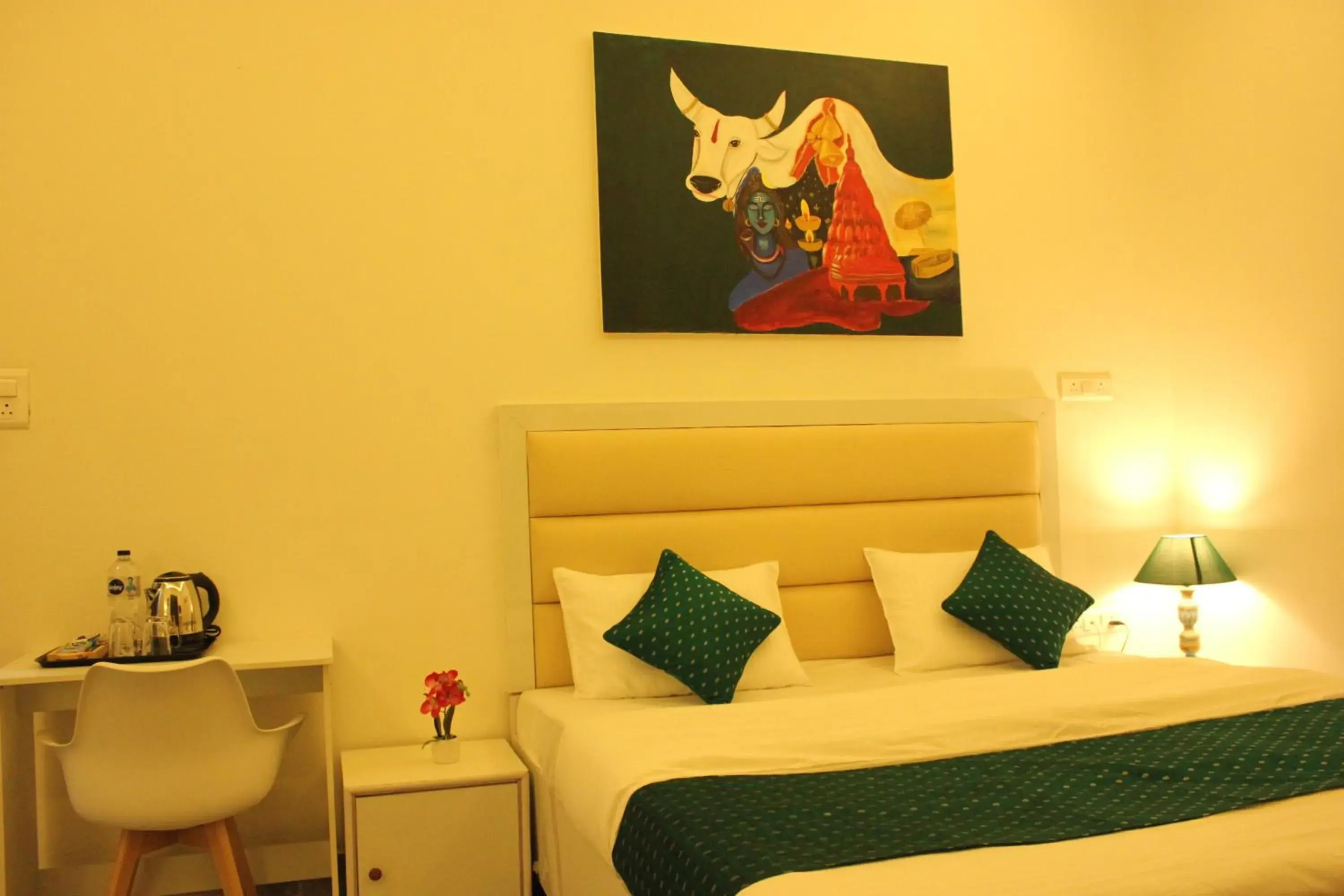 Bed in The Nandi International Boutique Stay Bed in The Nandi International Boutique Stay