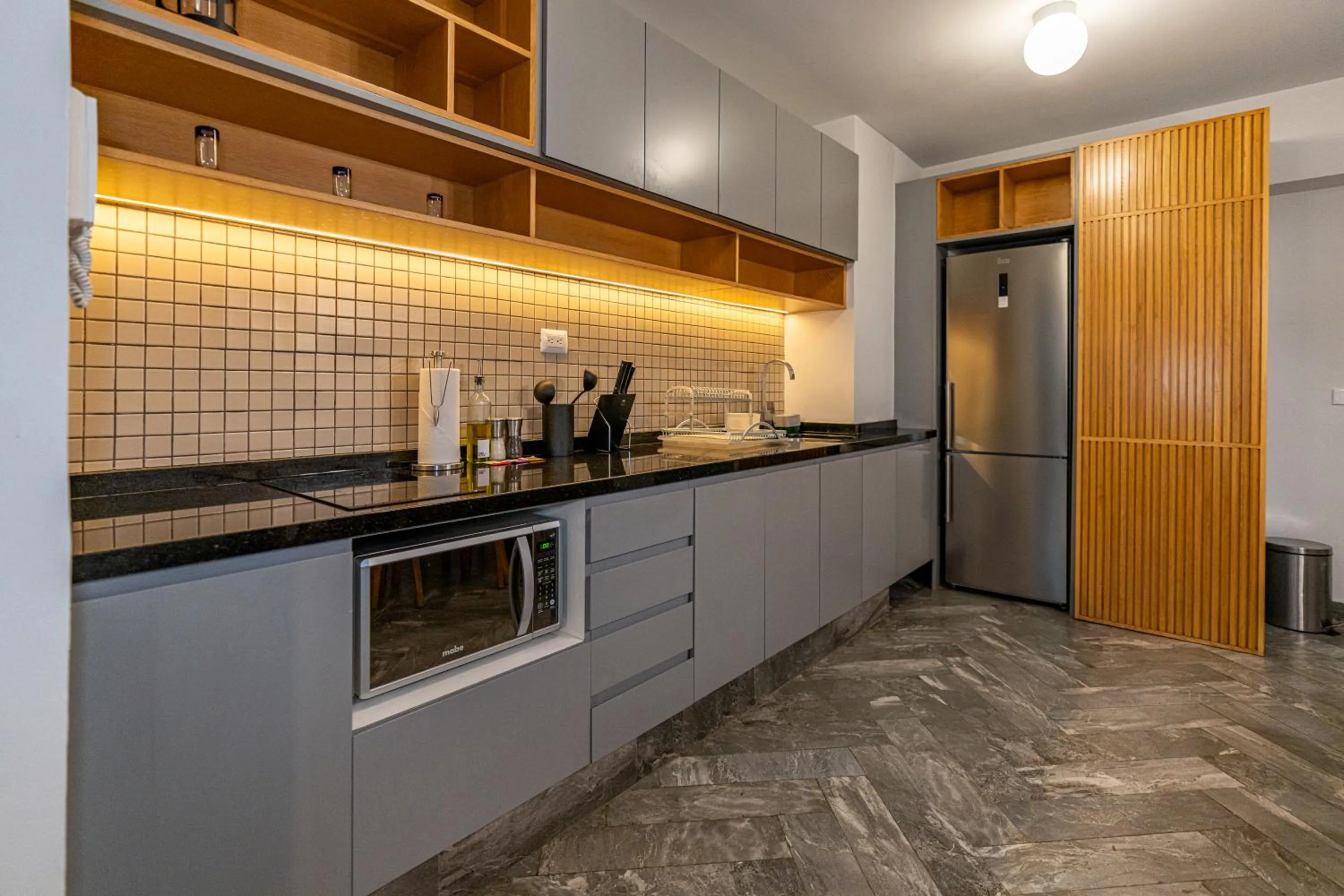 Kitchen or kitchenette in La Campechana in the heart of Roma and Condesa