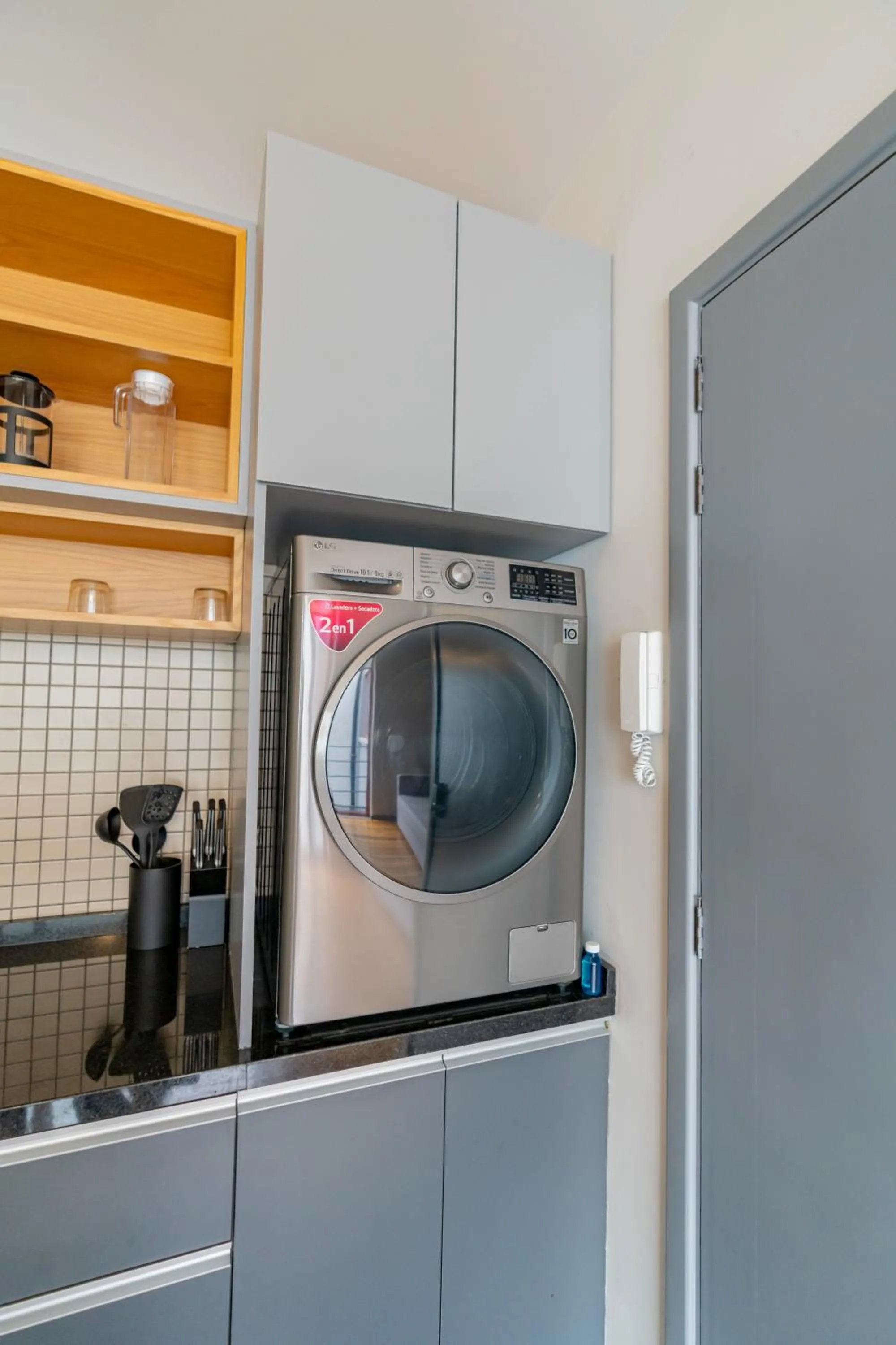 washing machine in La Campechana in the heart of Roma and Condesa