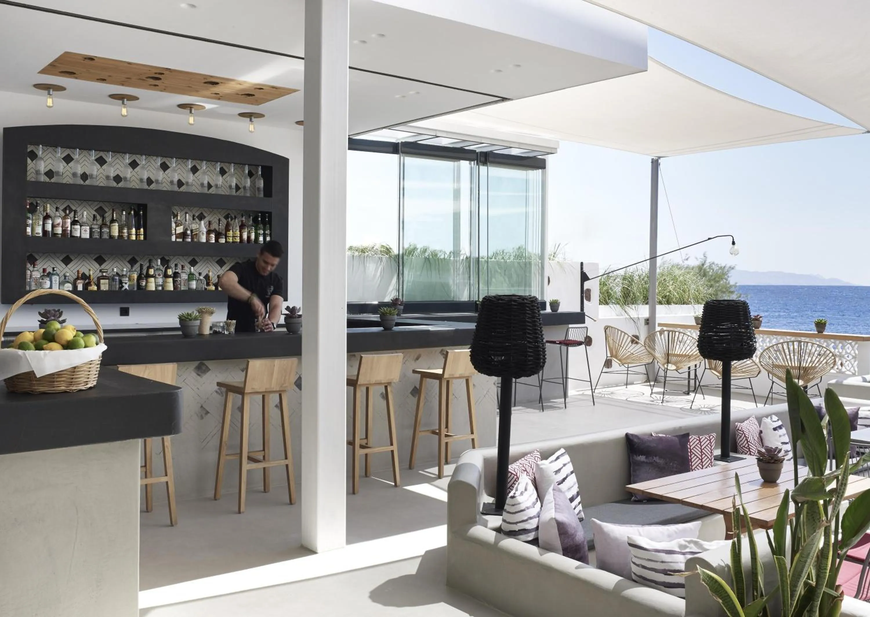 Lounge or bar in Afroditi Venus Beach Resort