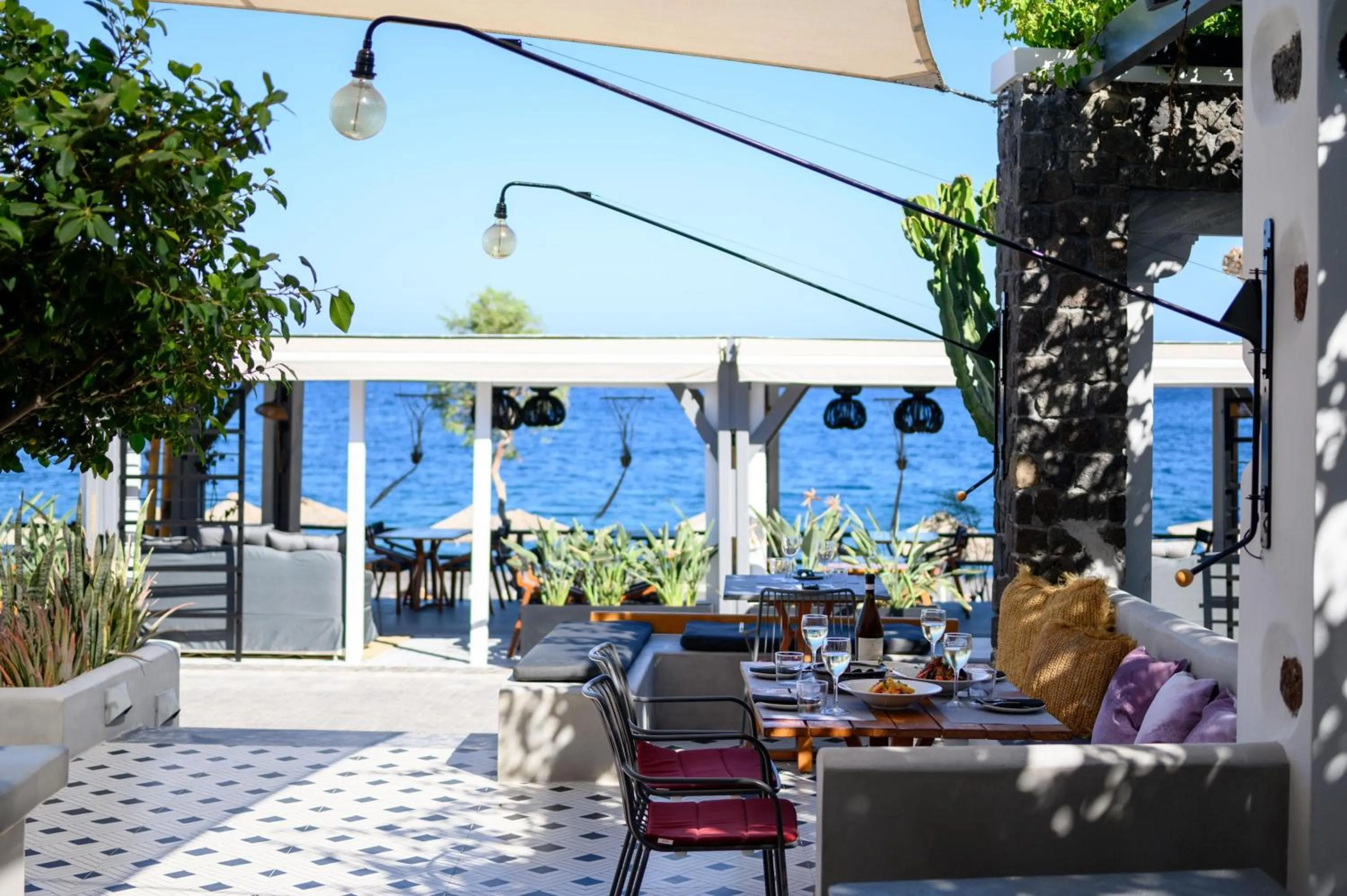 Balcony/Terrace in Afroditi Venus Beach Resort