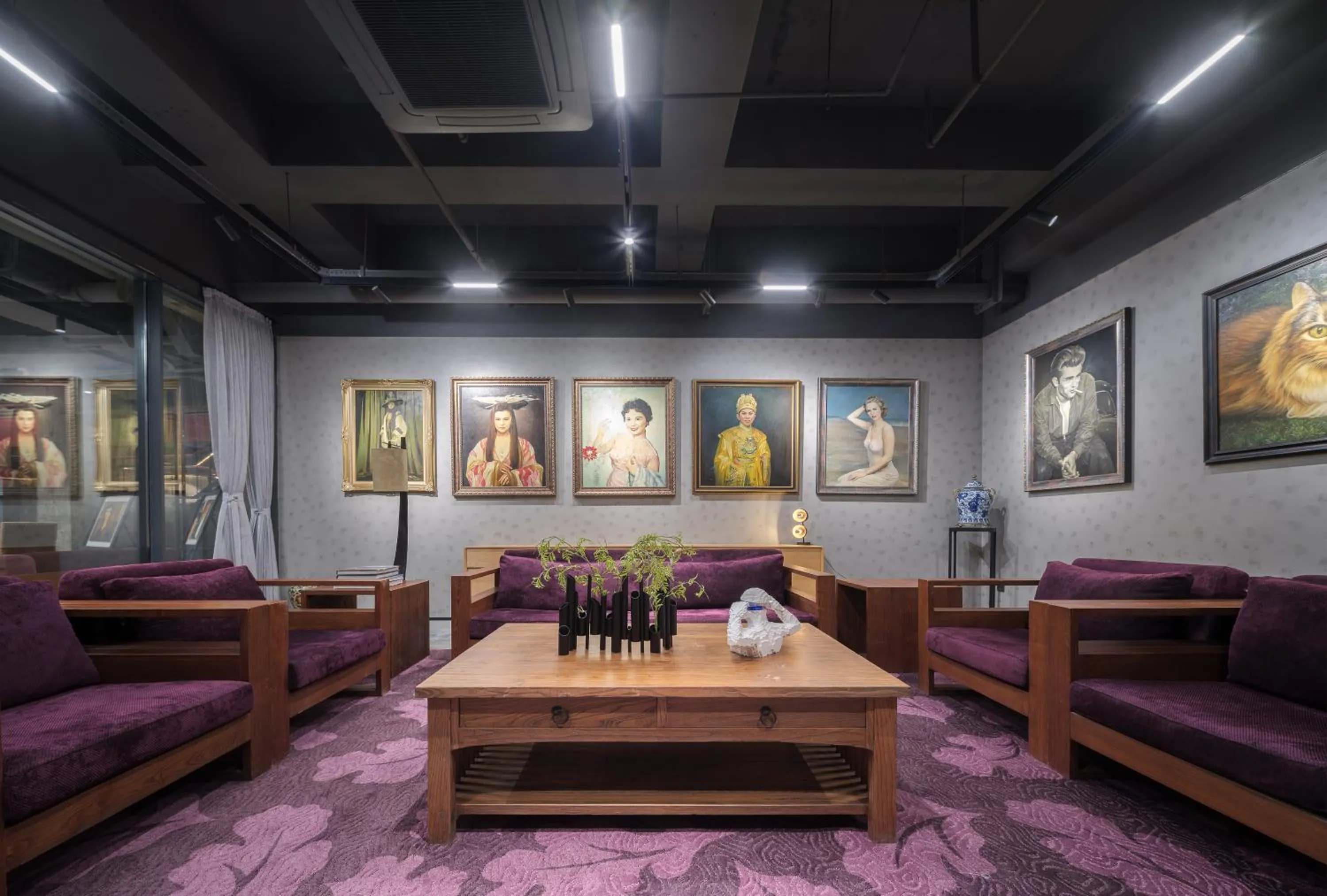 Decorative detail in Shanghai T Plus Hotel Residence