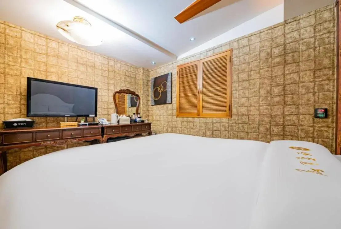 TV and multimedia, Bed in Andong hotel TV and multimedia, Bed in Andong hotel