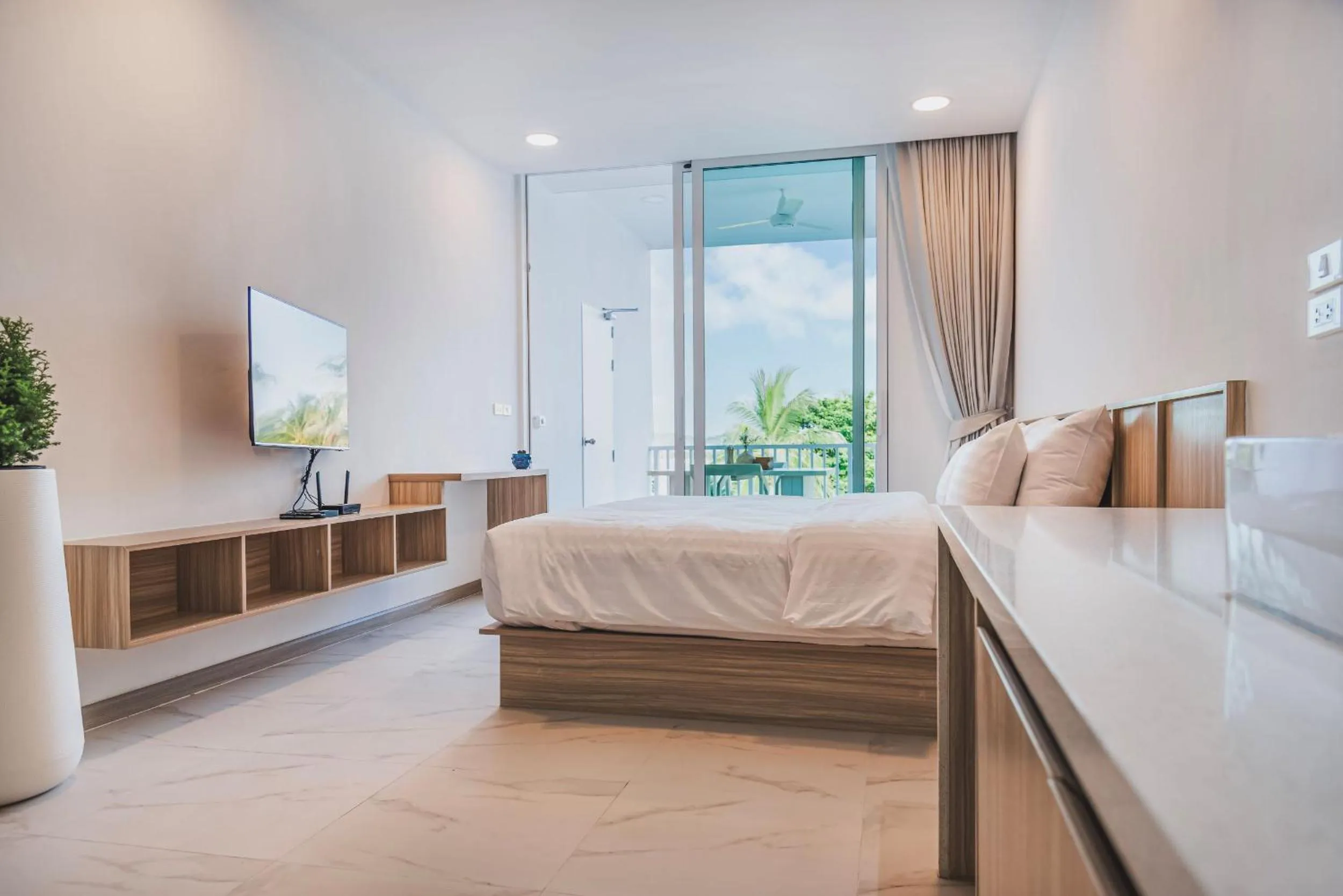 View (from property/room), Bed in Replay Pool Villa