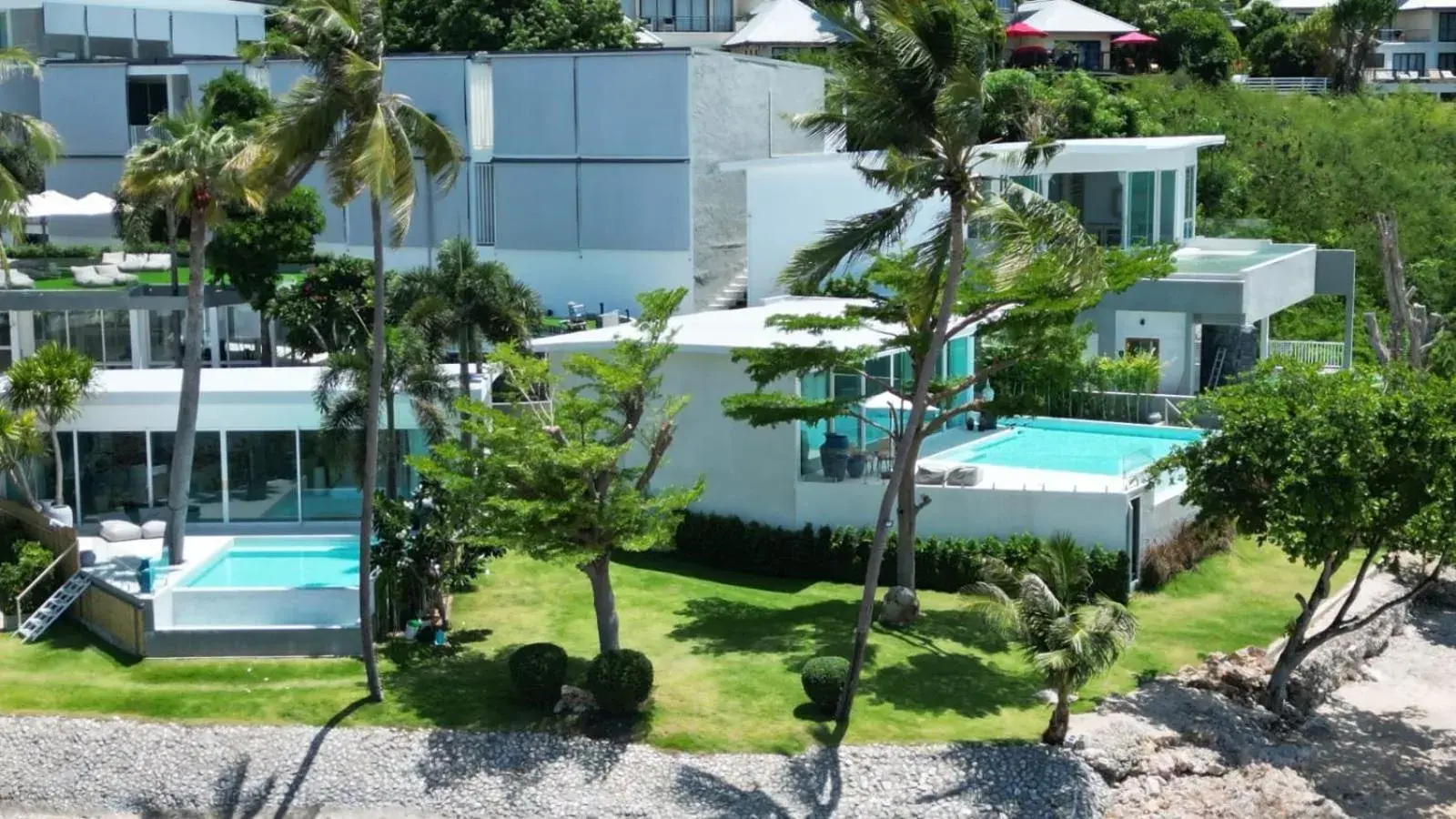 Bird's eye view in Replay Pool Villa Bird's eye view in Replay Pool Villa