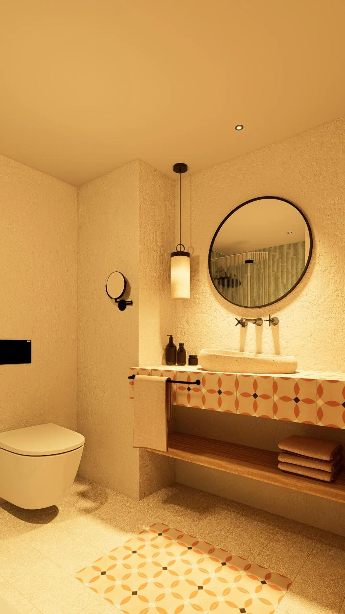 Toilet in Hotel Meridional