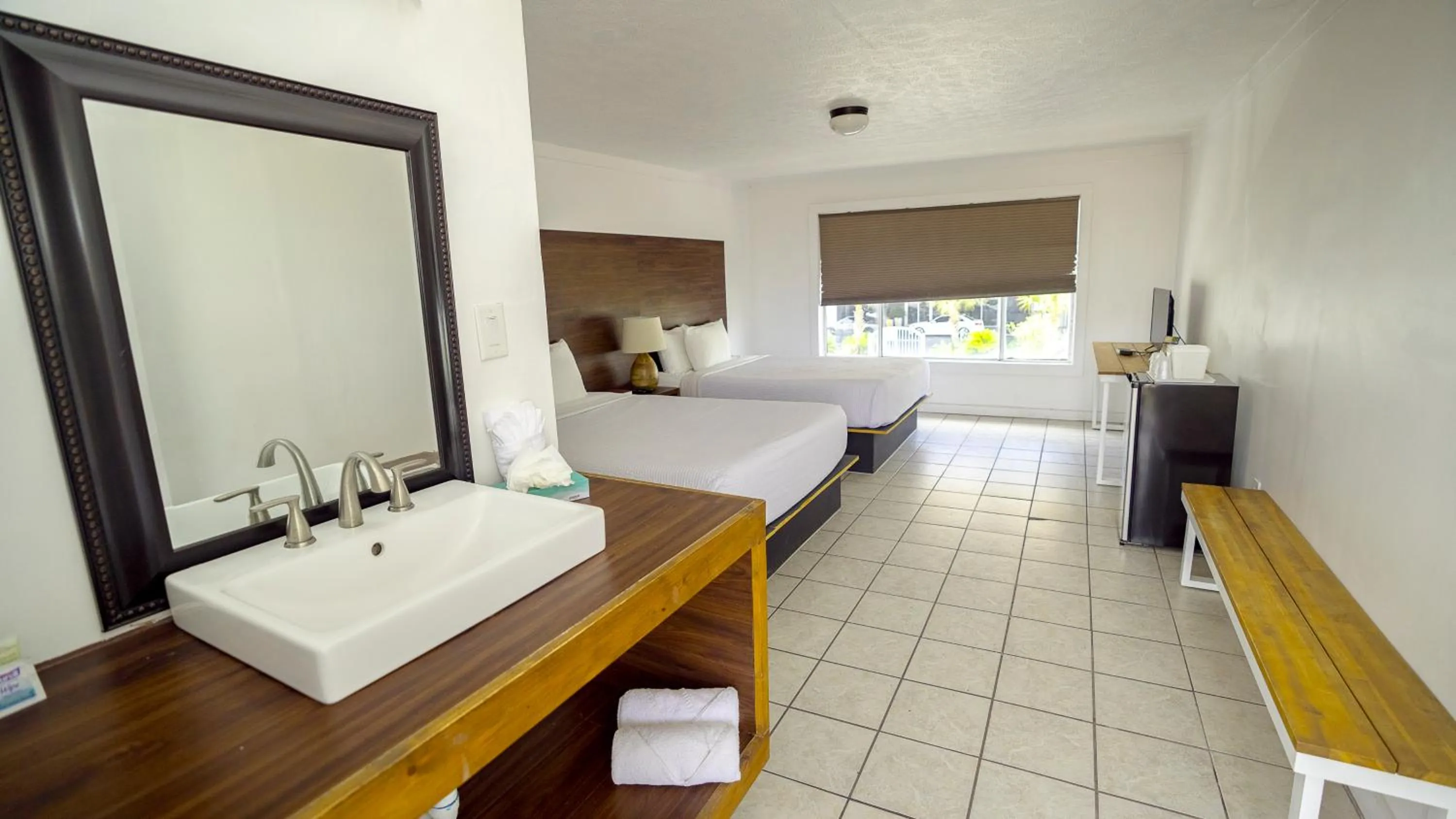 Bed in Banana Peel Lodge