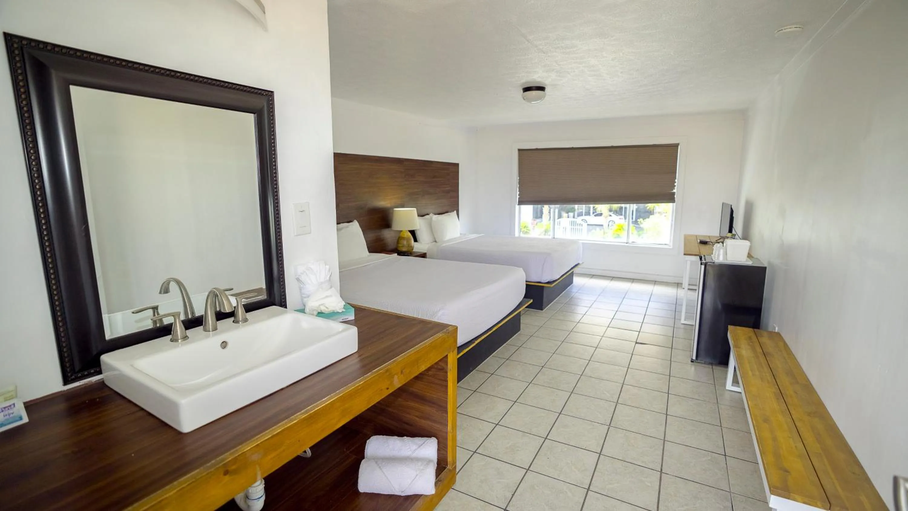 Bed in Banana Peel Lodge