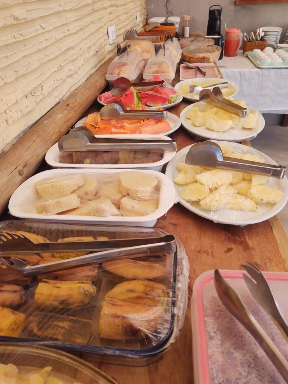 Continental breakfast in Pousada Maravelas Maracaipe