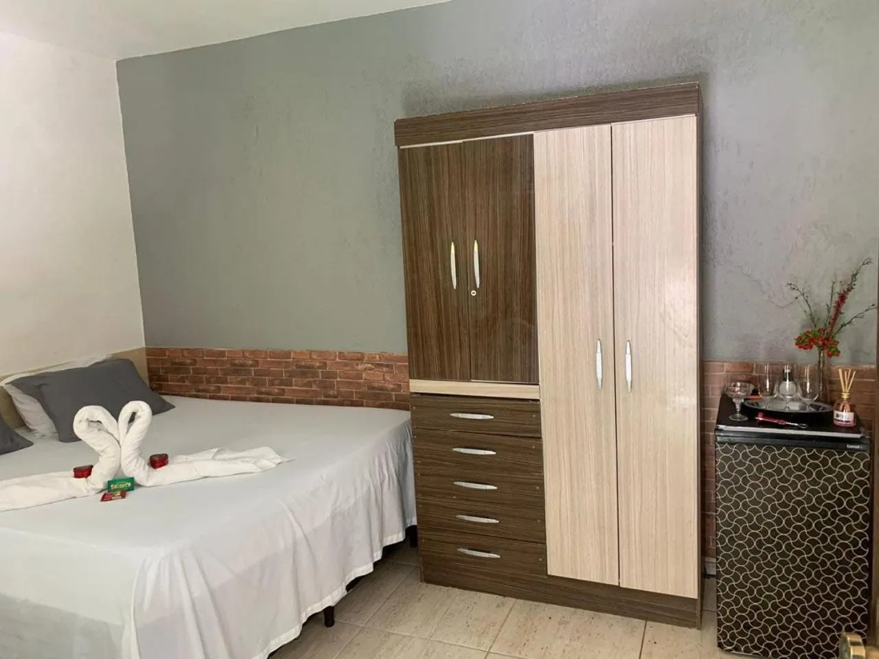 Bed in Pousada Manhã Serena