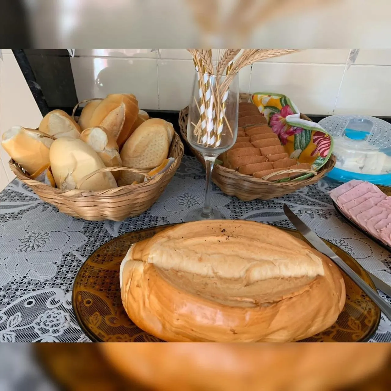 Continental breakfast in Pousada Manhã Serena