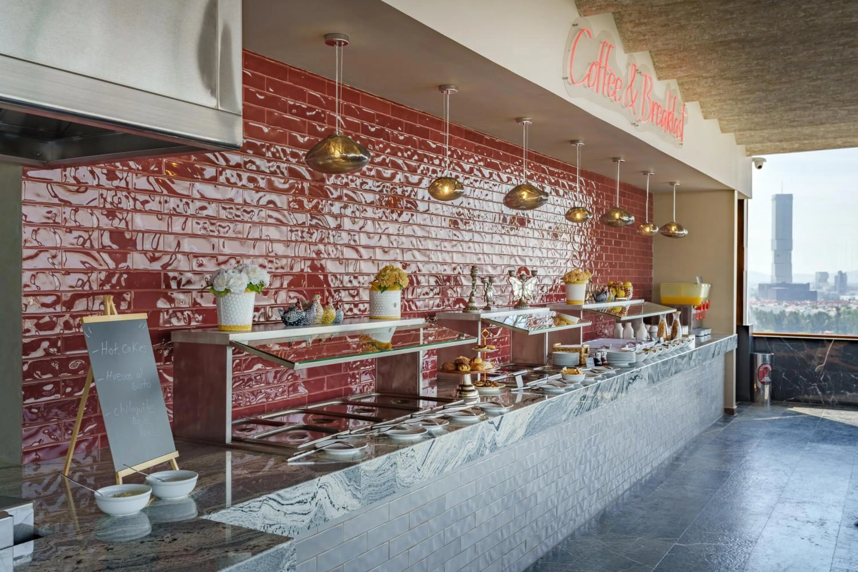 Buffet breakfast in Radisson Puebla Angelopolis