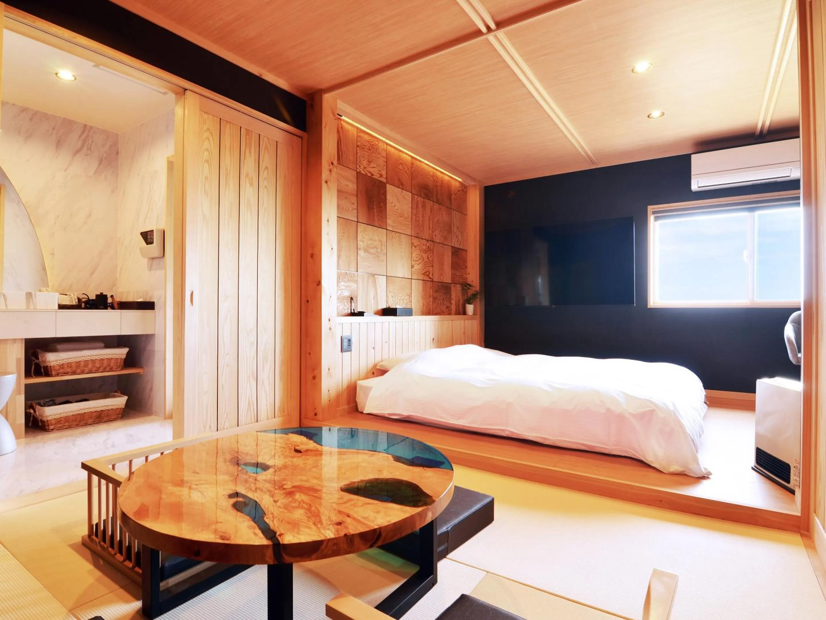 Bed in Totonoinoyado Shuntouan