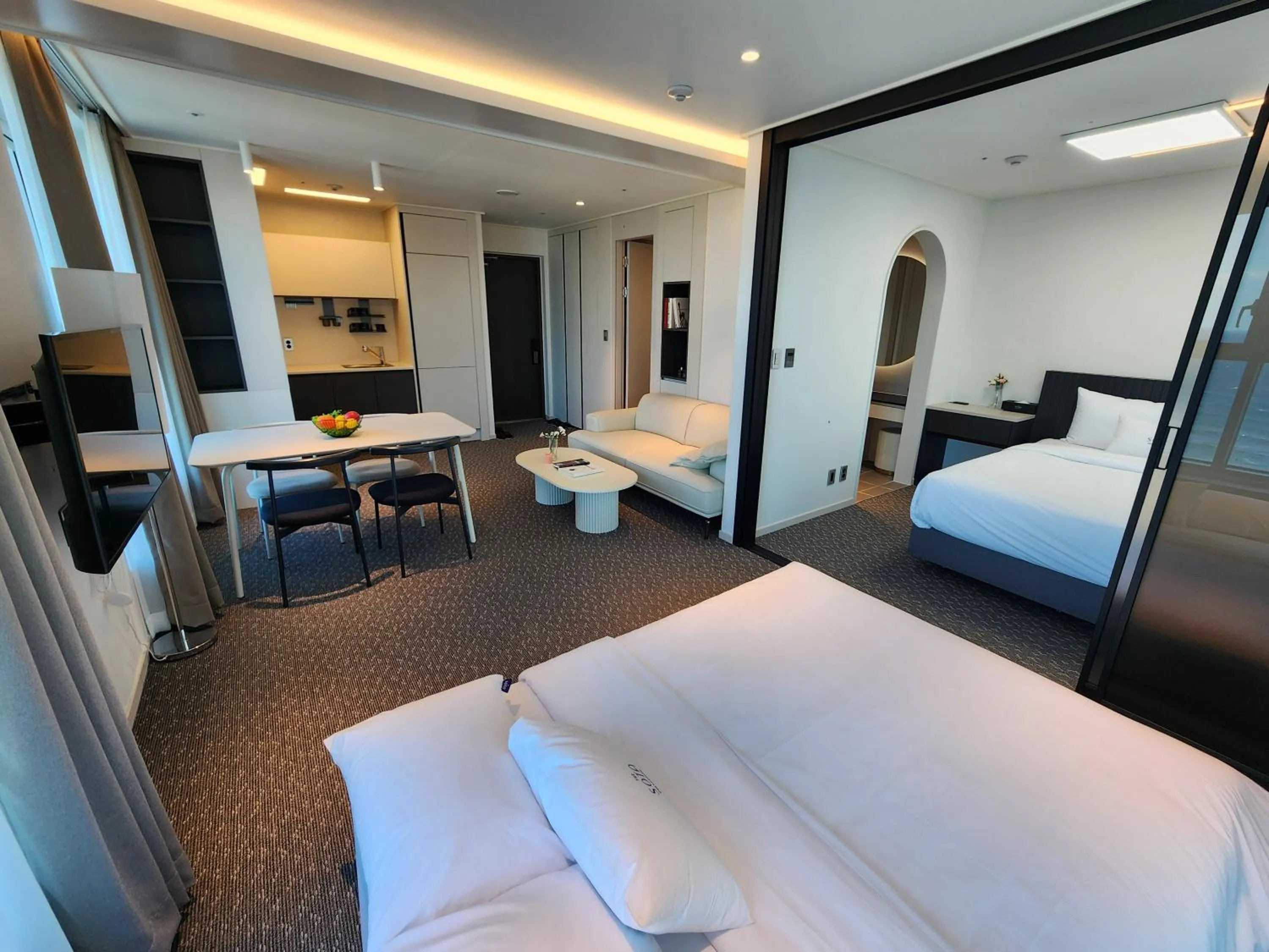 Bed in SOTA SUITE Yangyang Granbay