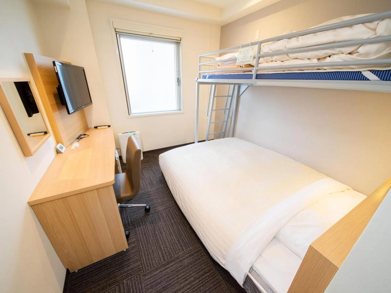 Bed in Super Hotel Sapporo Susukino