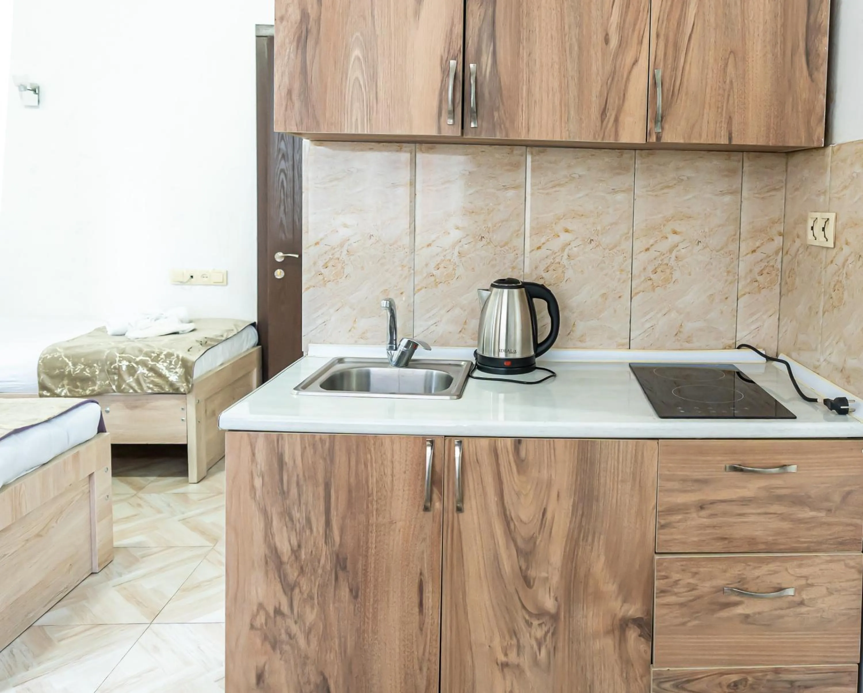 Kitchen or kitchenette in Batumi Inn Hotel