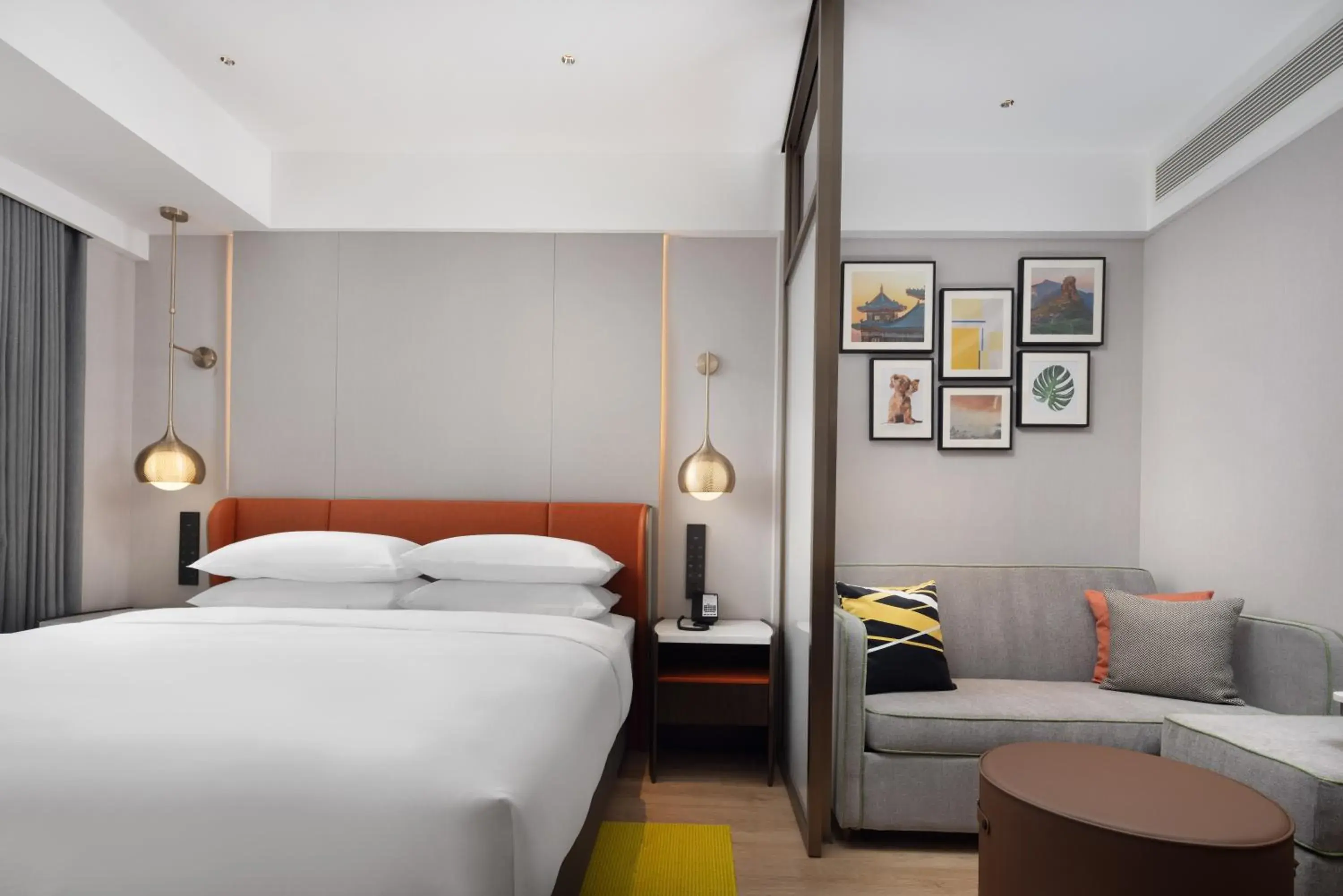 Bedroom in Home2 Suite by Hilton Guiyang Nanming Jiaxiu Bedroom in Home2 Suite by Hilton Guiyang Nanming Jiaxiu