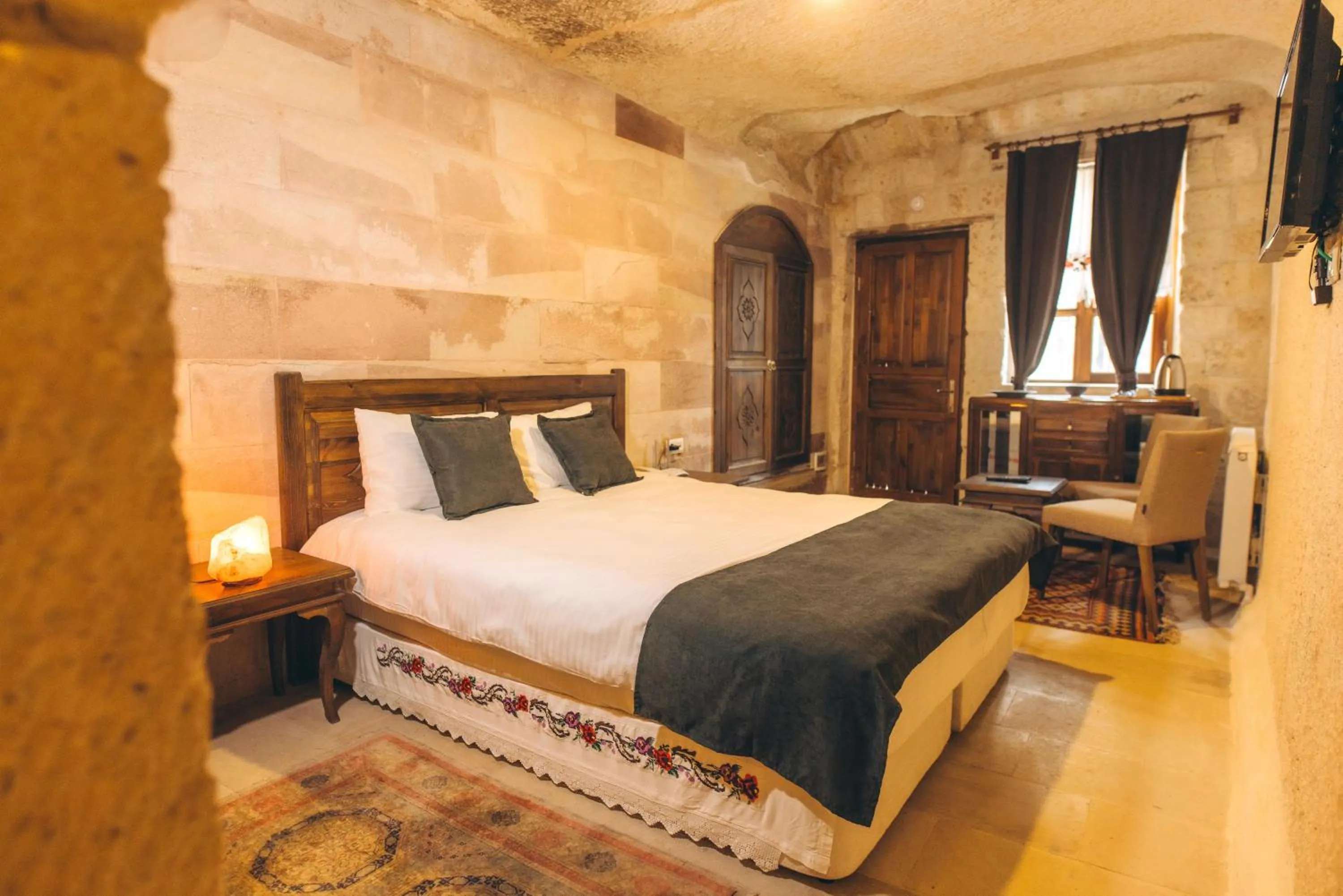 Bedroom, Bed in Solin Cave Cappadocia