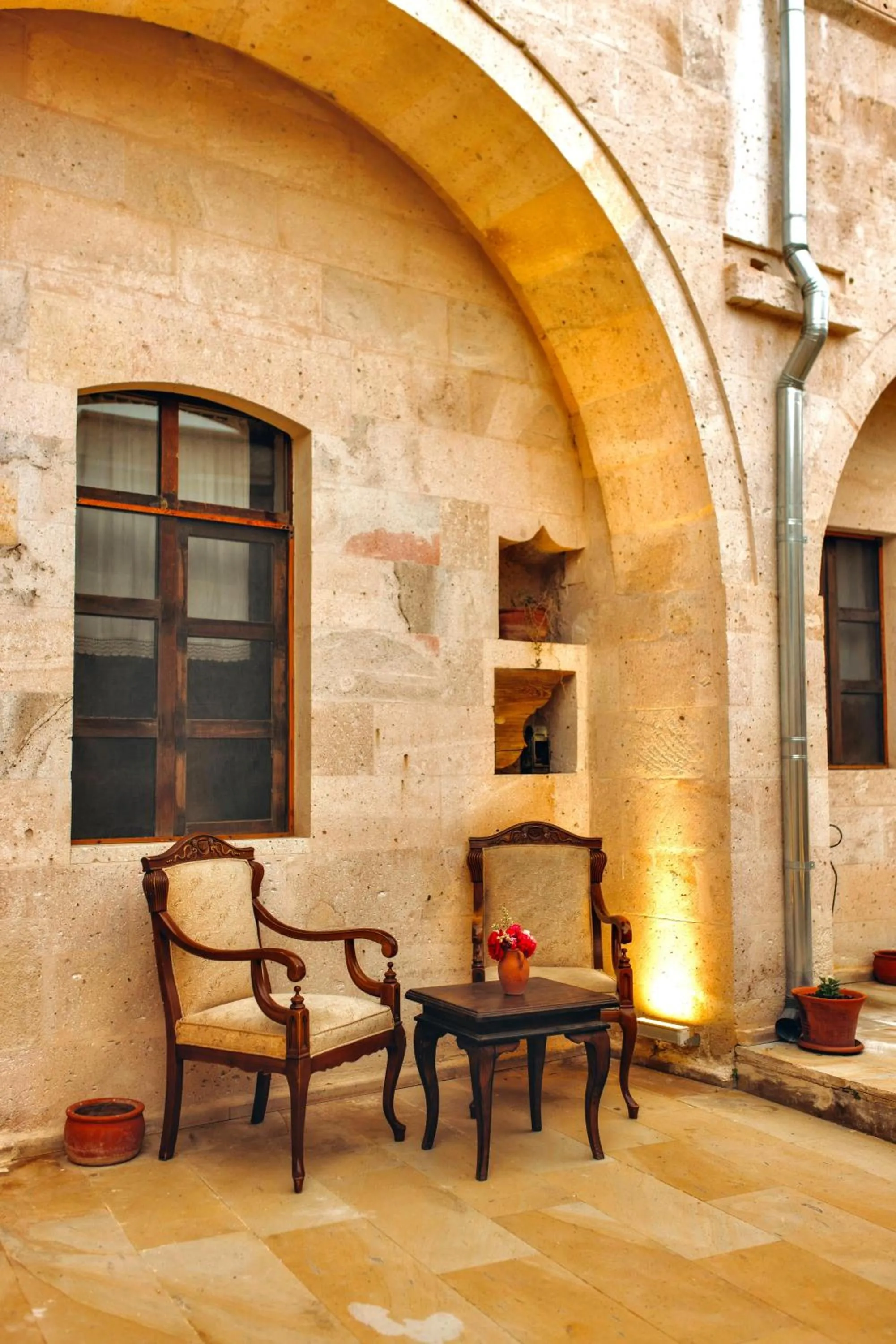 Decorative detail in Solin Cave Cappadocia
