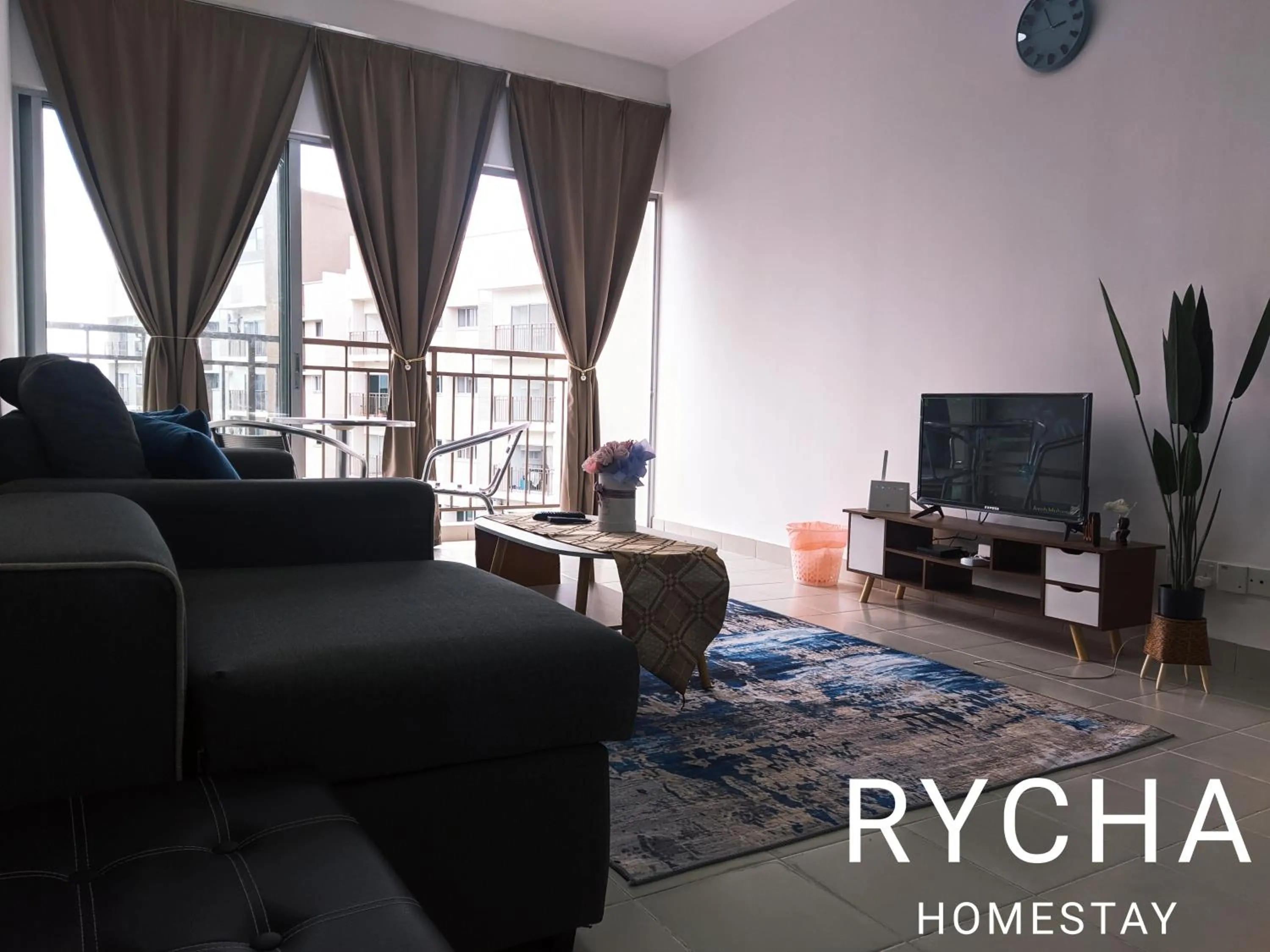 Living room in Rycha Homestay A famosa near Waterpark