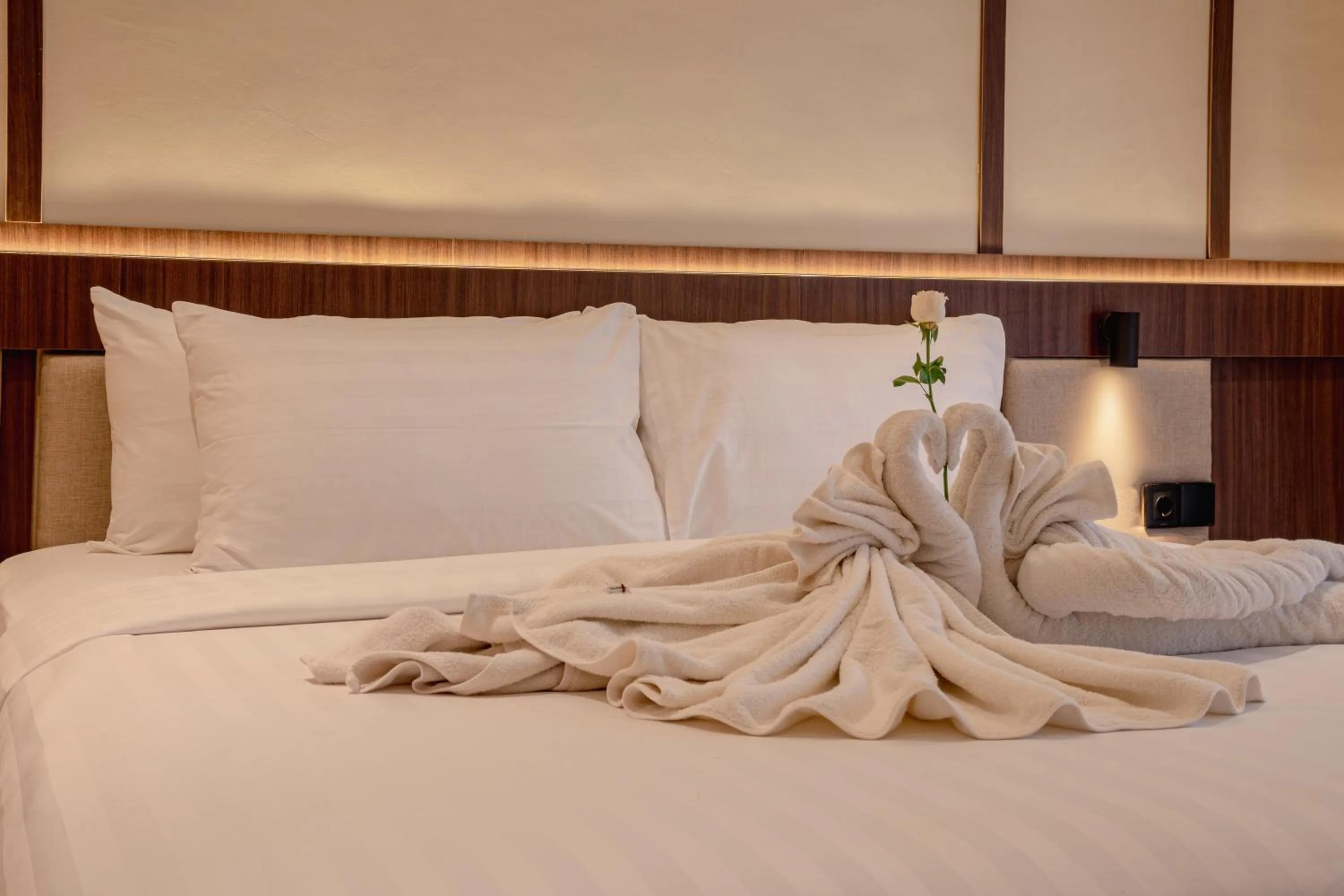 Bed in Tut Winten a Tranquil Living Villa Ubud