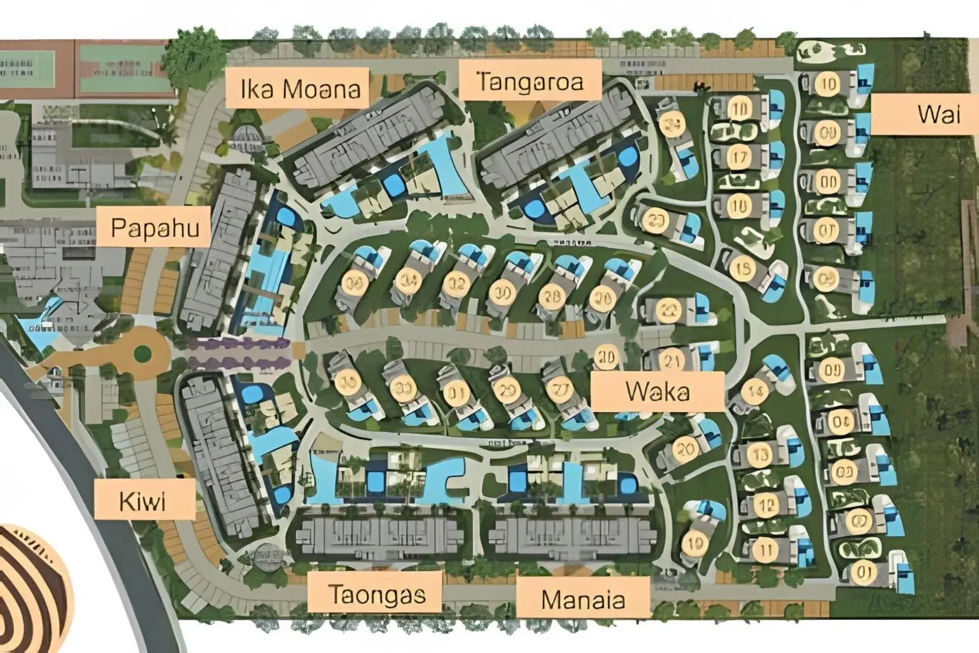 Bird's eye view in Nui Supreme Beach Living Bird's eye view in Nui Supreme Beach Living