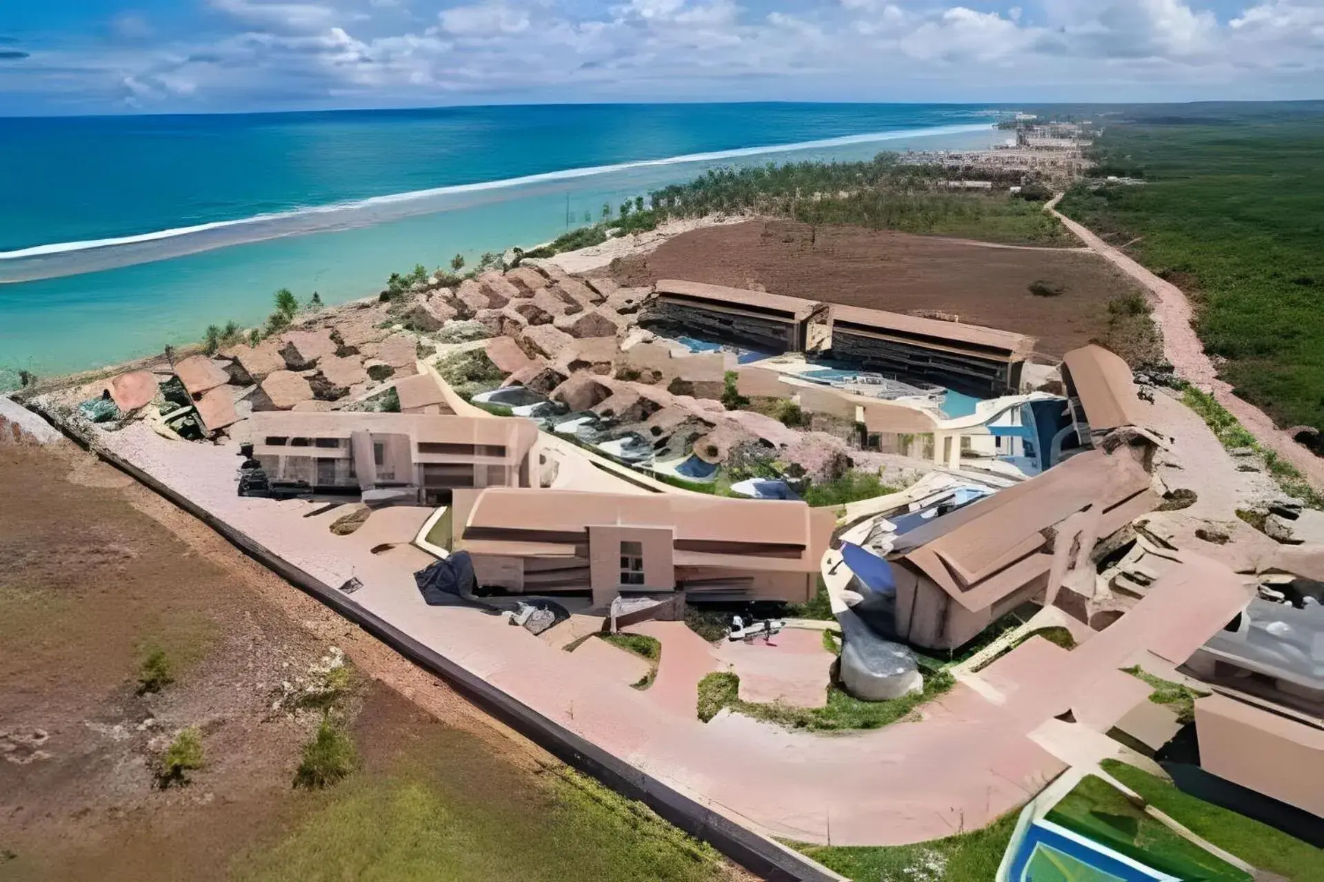 Bird's eye view in Nui Supreme Beach Living Bird's eye view in Nui Supreme Beach Living