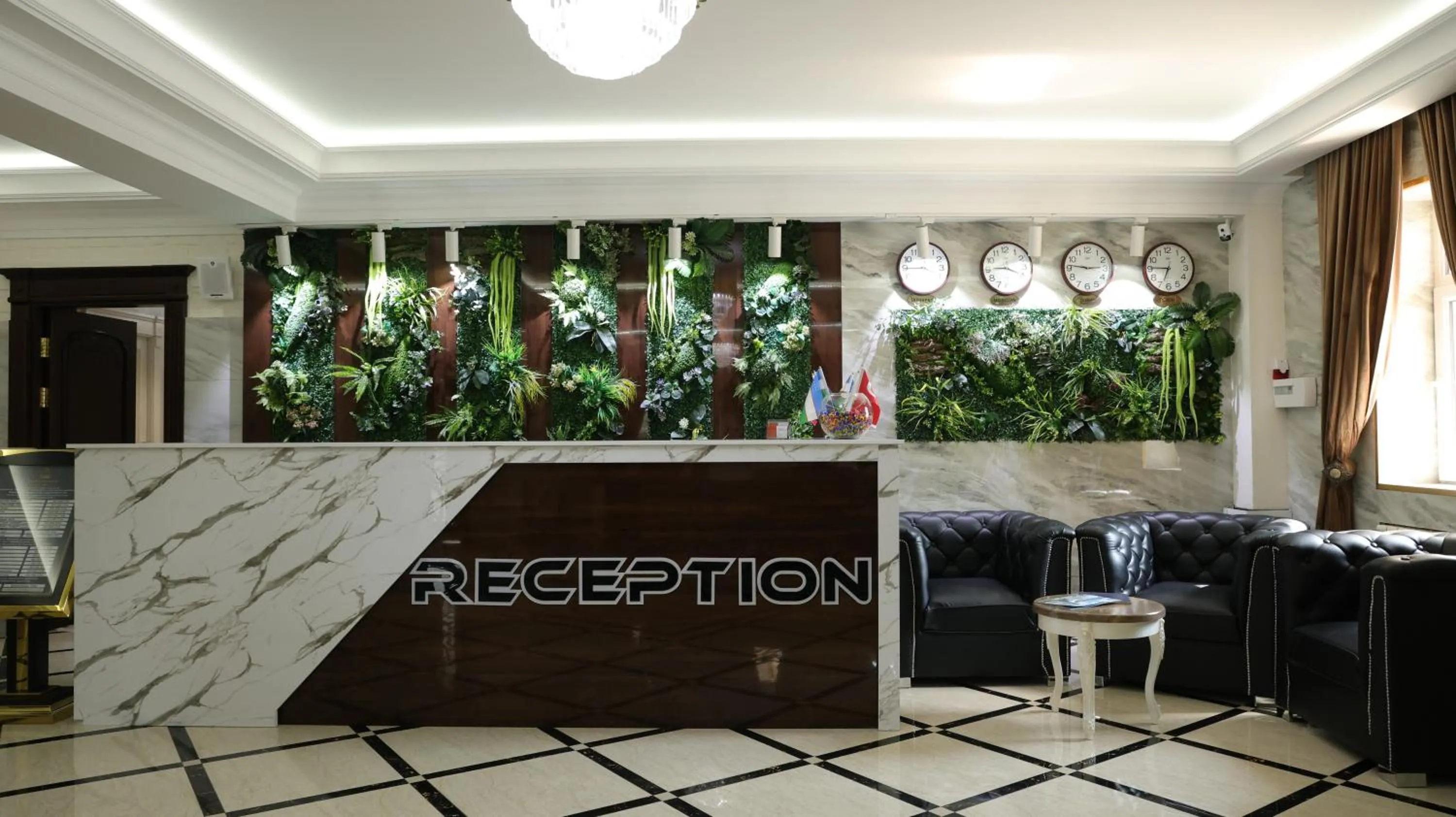 Lobby or reception in Zarafshan Grand Hotel city