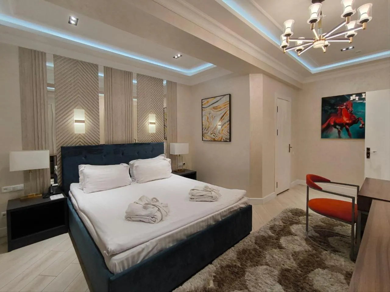 Bedroom in Zarafshan Grand Hotel city