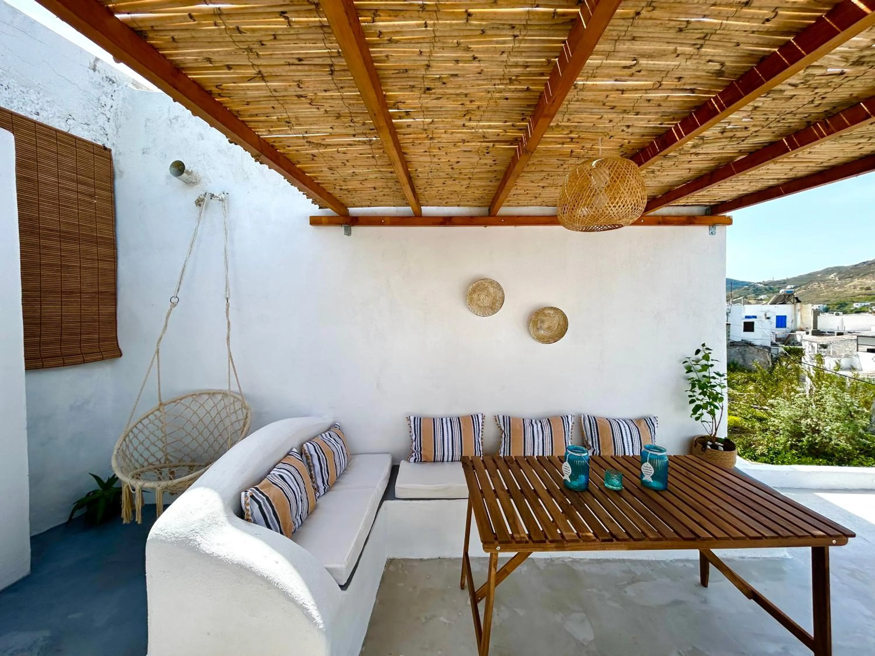 Balcony/Terrace in Babatseratsi skyrian studio 1