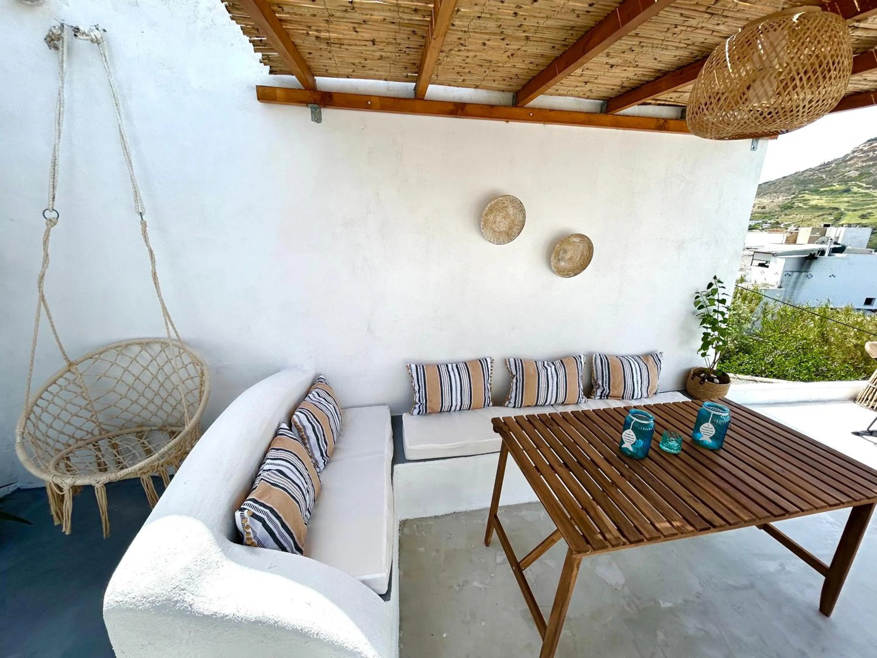 Balcony/Terrace in Babatseratsi skyrian studio 1