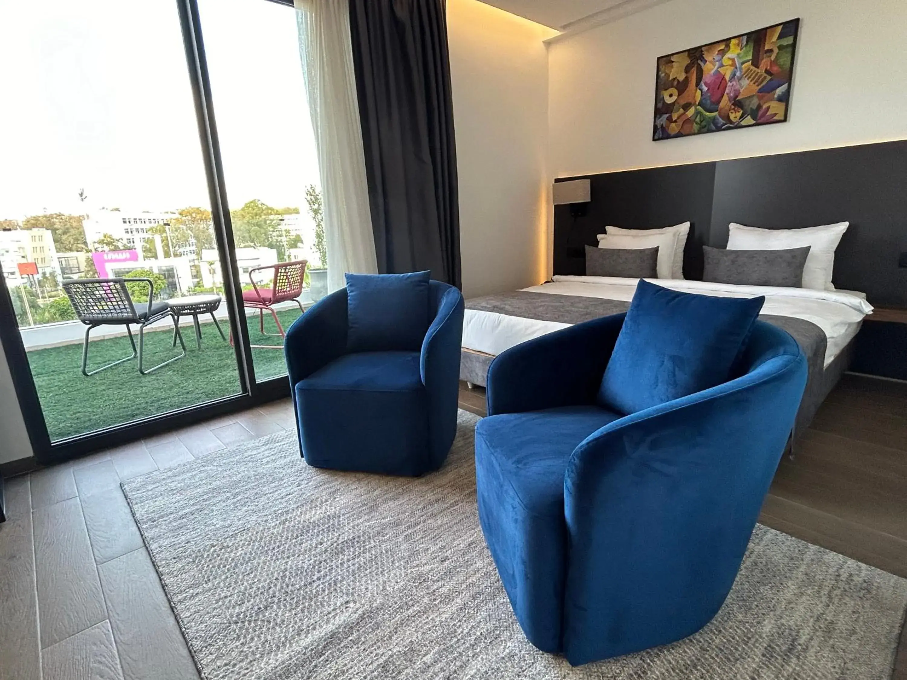 Patio, Bed in Executive Boutique Hotel Rabat Patio, Bed in Executive Boutique Hotel Rabat