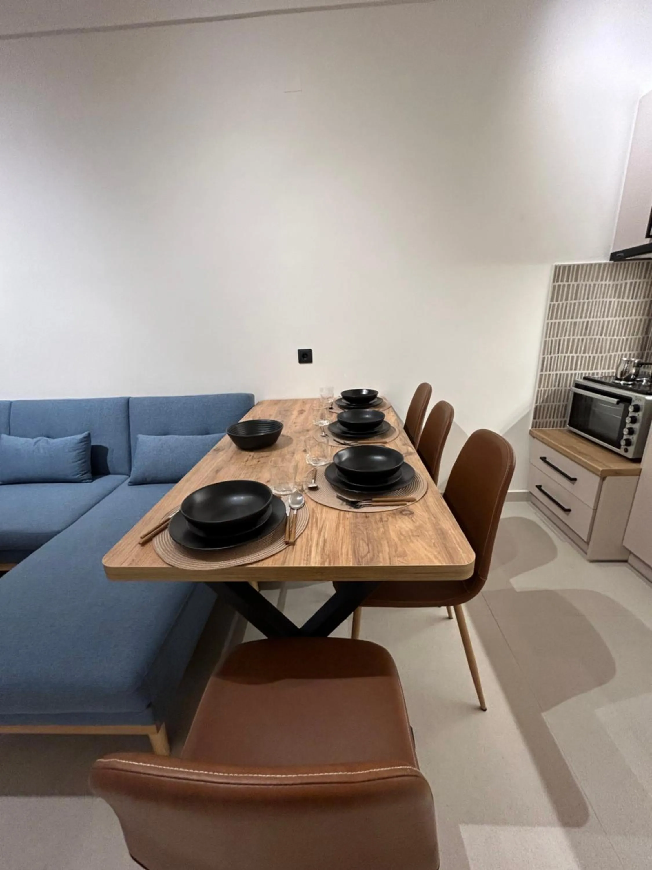 Seating area in GLEN Premium Stays