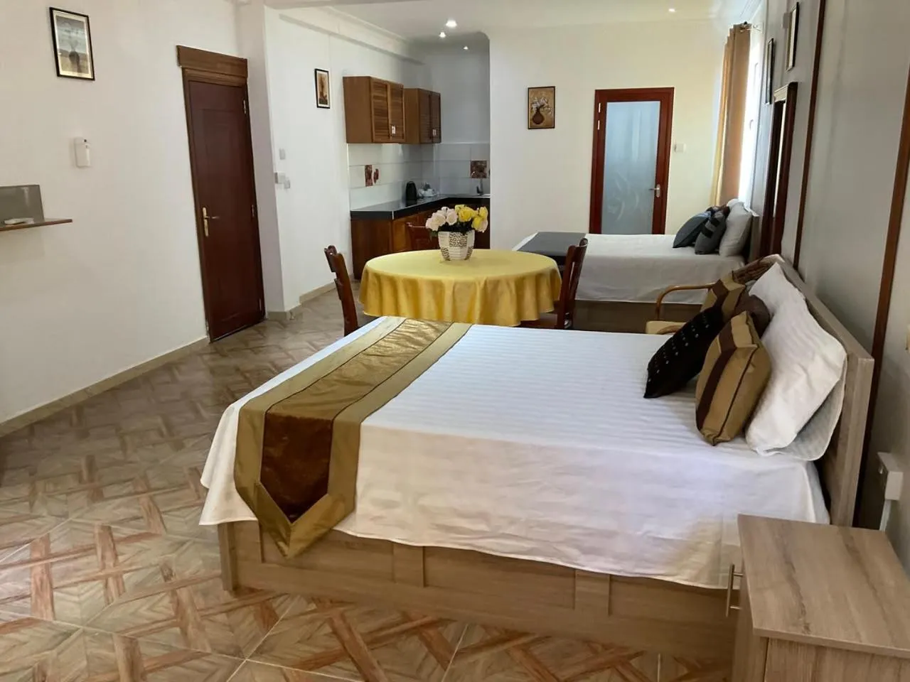 Bed in Mahe Holiday Resort