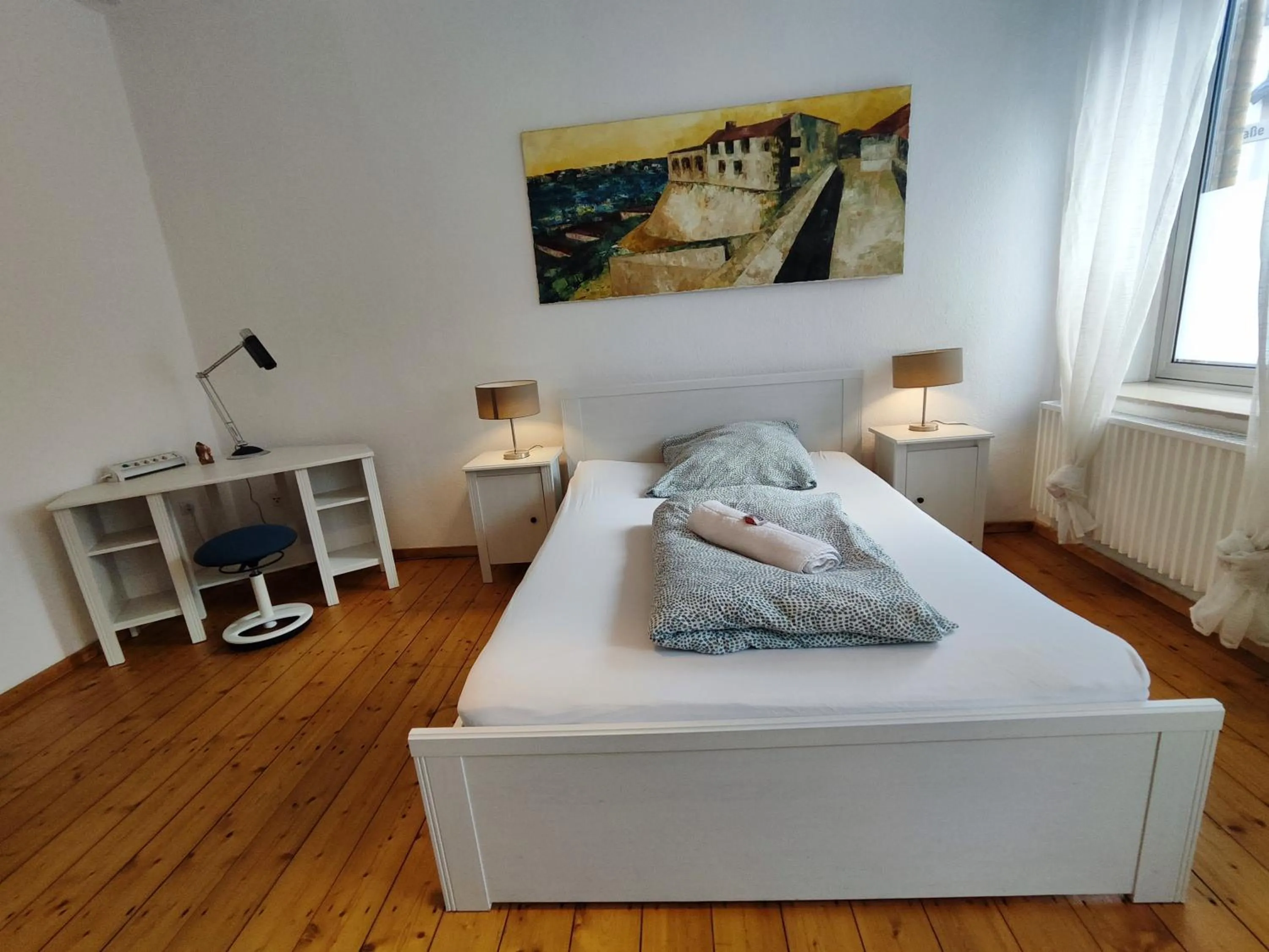 Bed in Siegburg Apartment