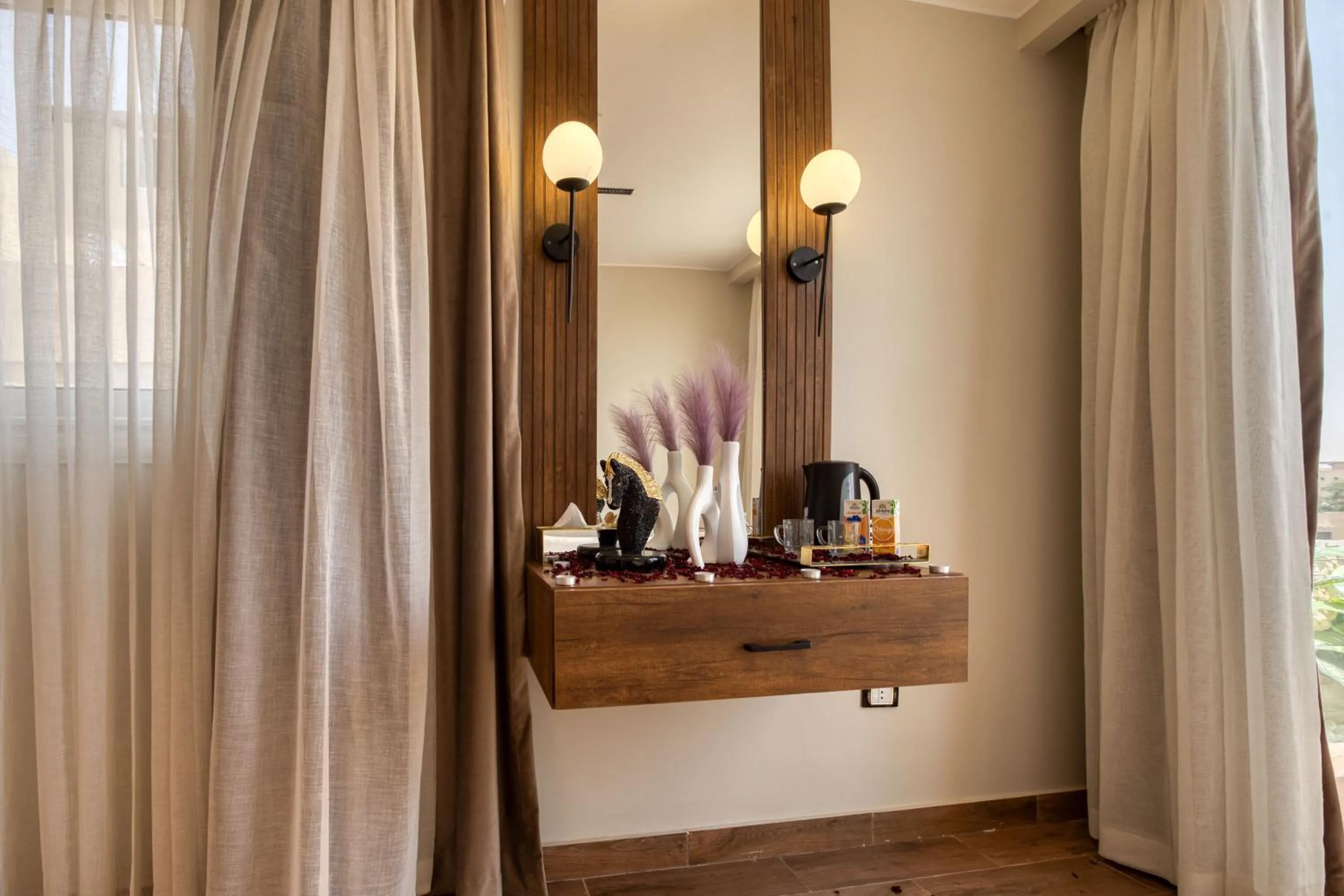 Coffee/tea facilities in Gaia Pyramids Hotel