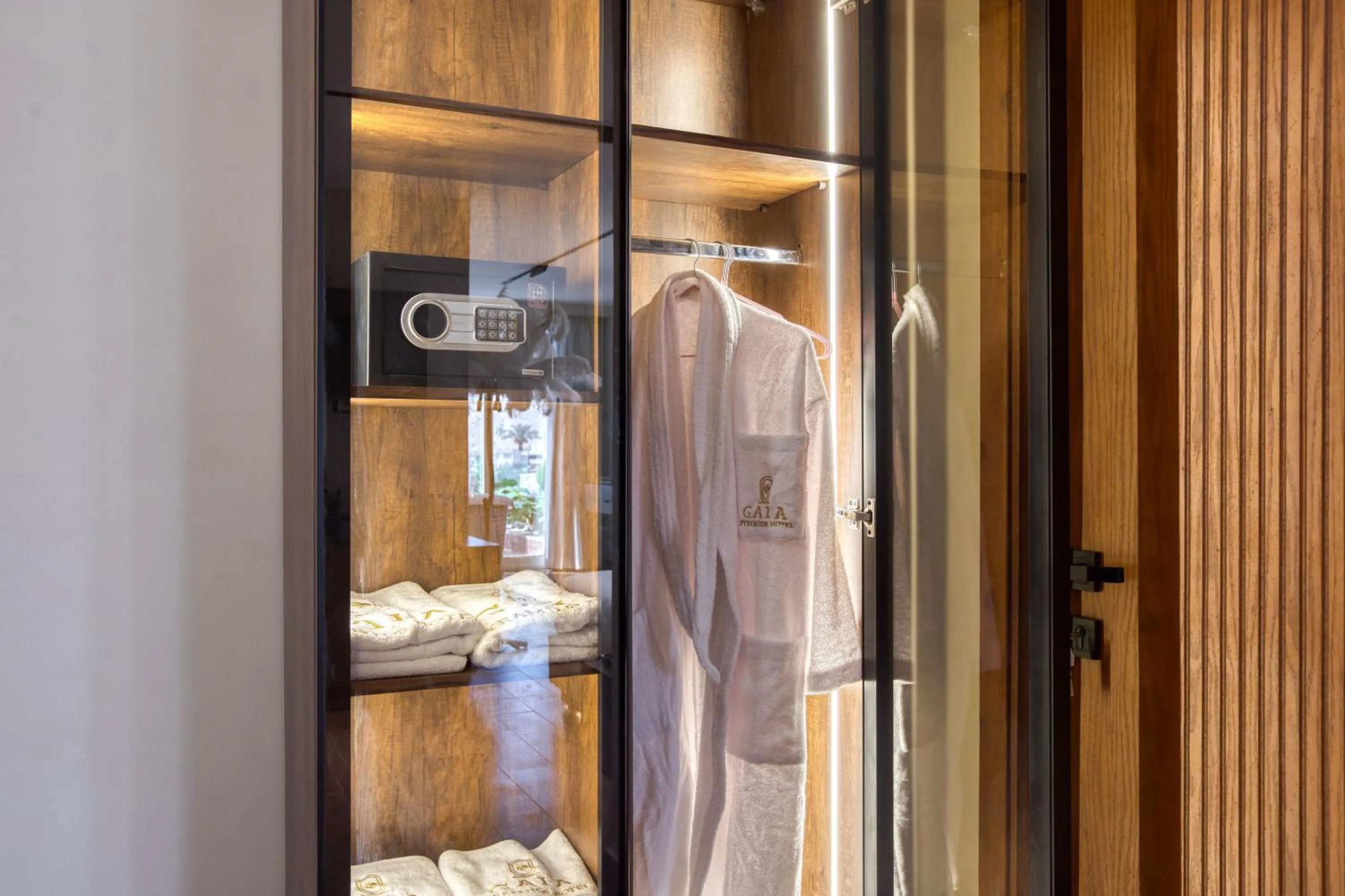 towels in Gaia Pyramids Hotel