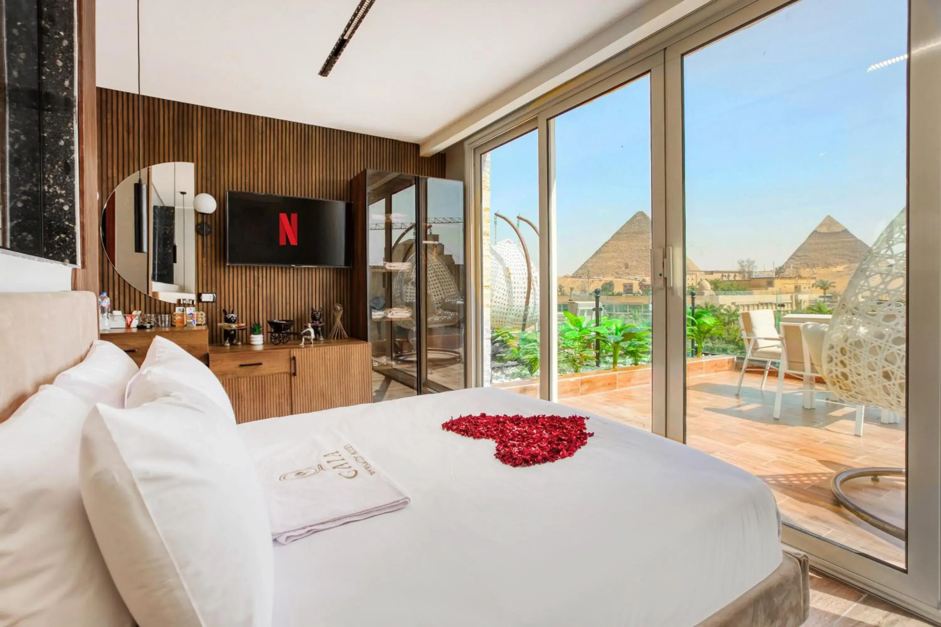Junior Suite with Balcony - single occupancy in Gaia Pyramids Hotel Junior Suite with Balcony - single occupancy in Gaia Pyramids Hotel