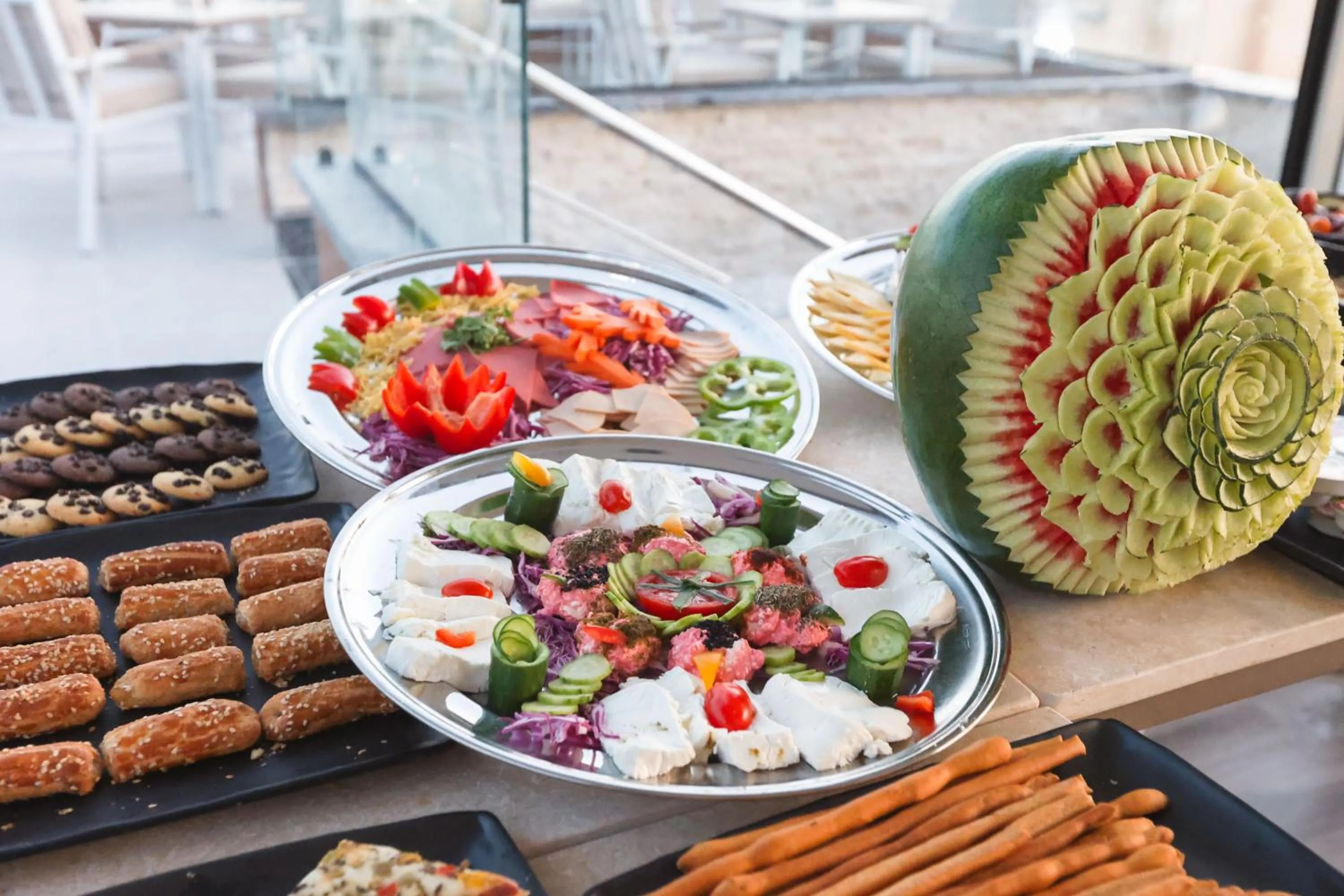 Food and drinks in Gaia Pyramids Hotel