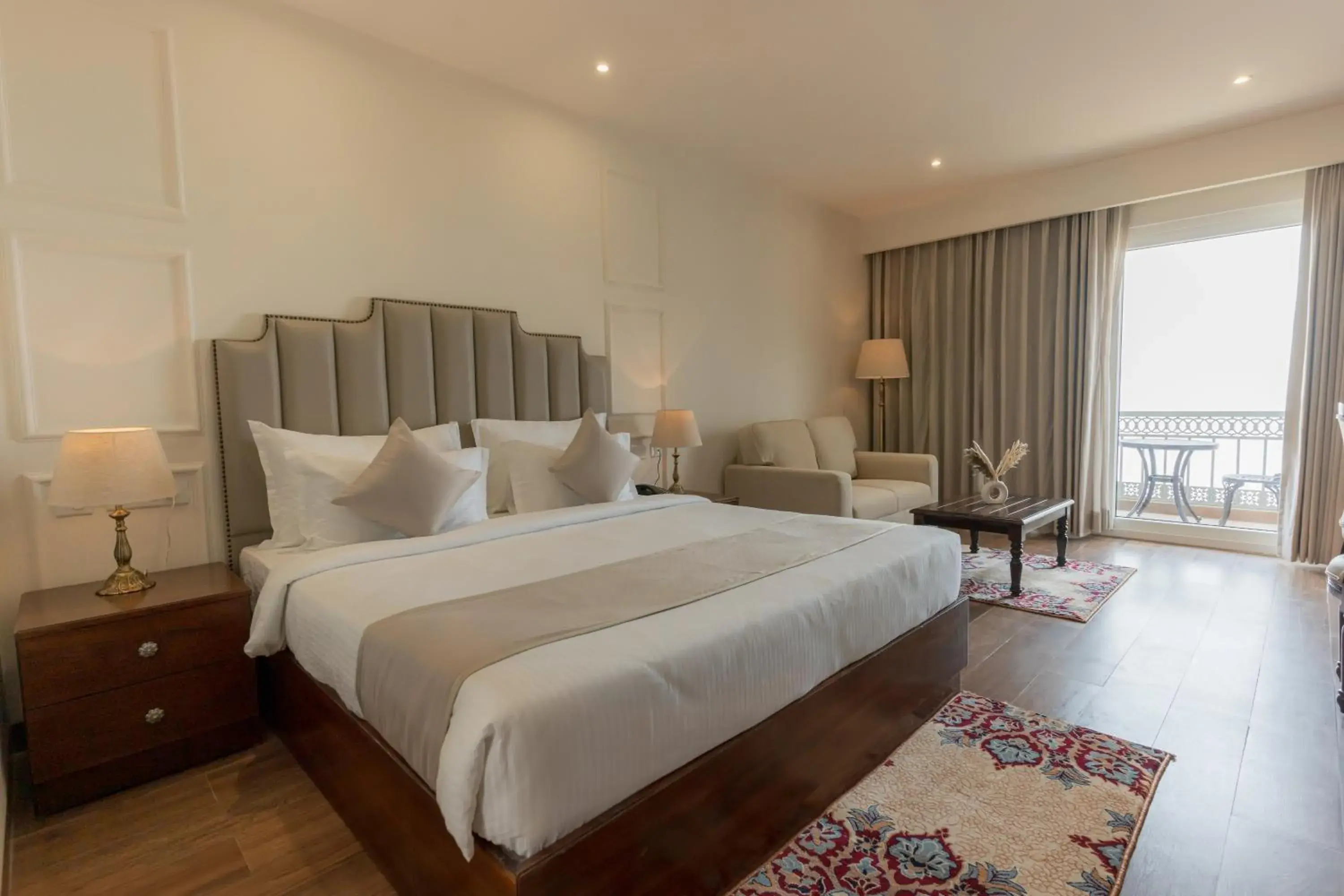 Seating area, Bed in The Belvedere Kasauli Seating area, Bed in The Belvedere Kasauli