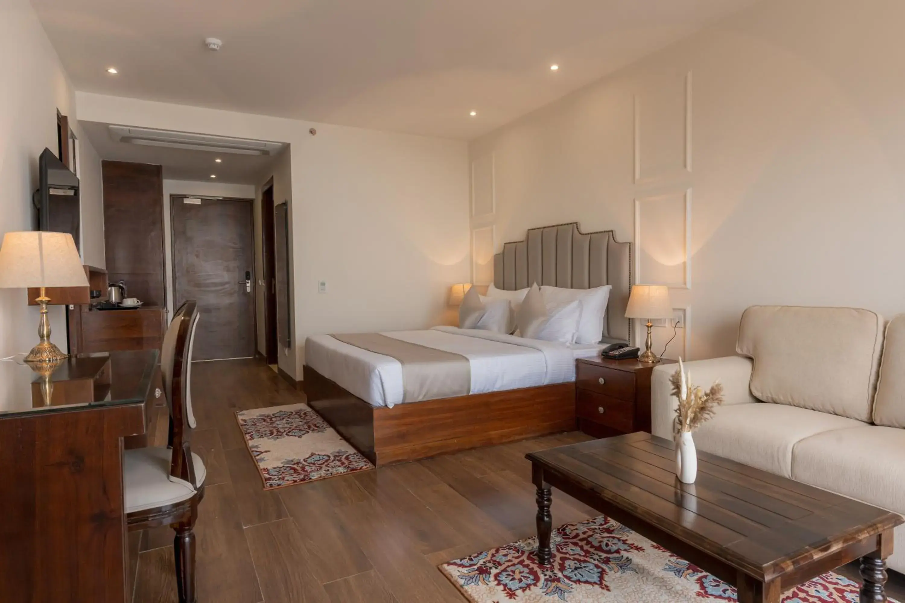 Seating area, Bed in The Belvedere Kasauli Seating area, Bed in The Belvedere Kasauli