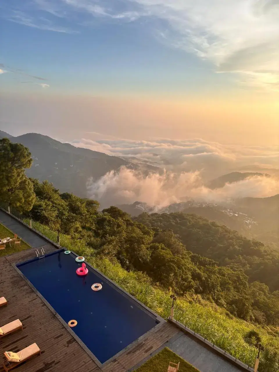 Swimming pool in The Belvedere Kasauli Swimming pool in The Belvedere Kasauli