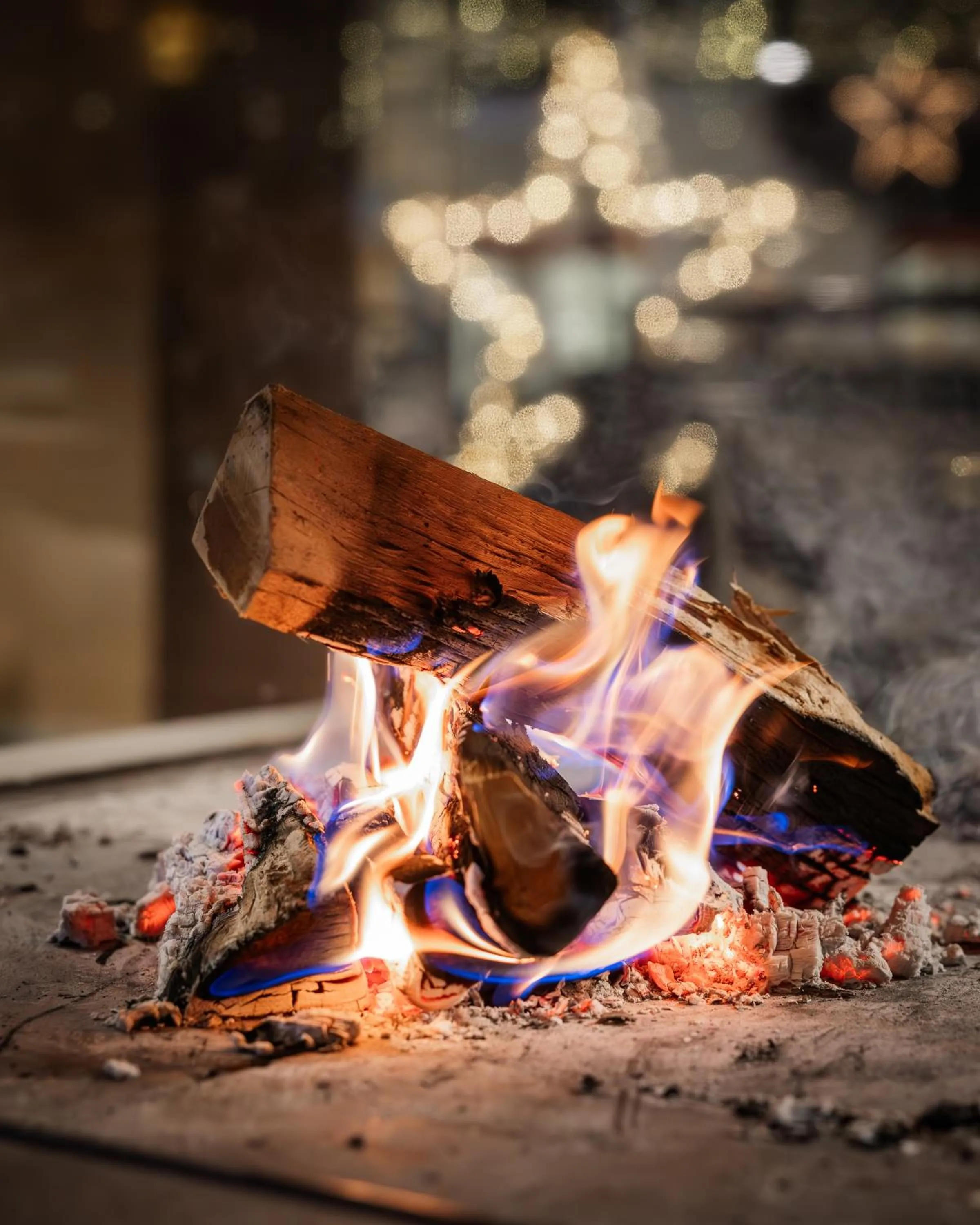 fireplace in Bach Boutique Hotel