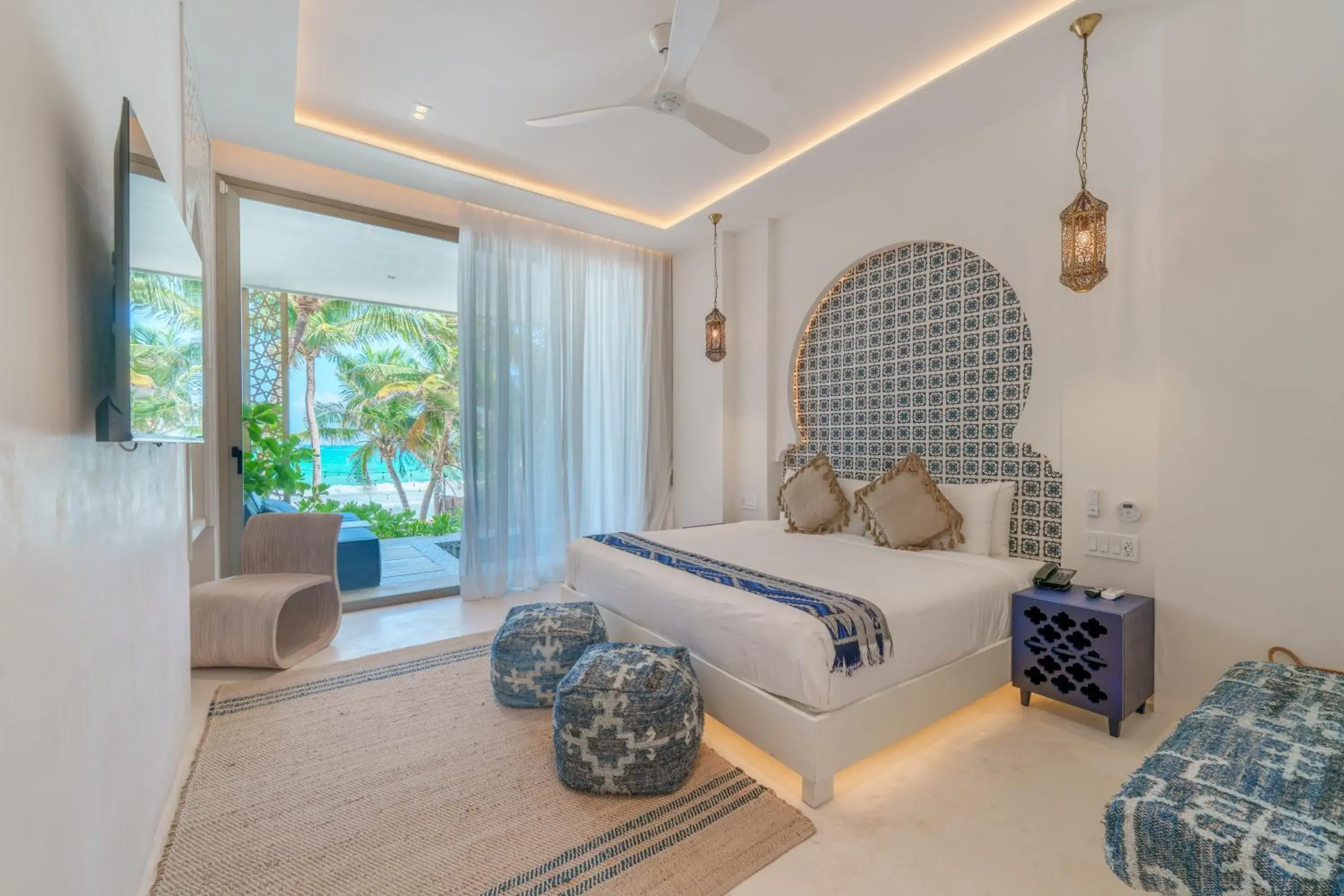 Bed in Sana Tulum Beachfront Boutique Hotel Bed in Sana Tulum Beachfront Boutique Hotel