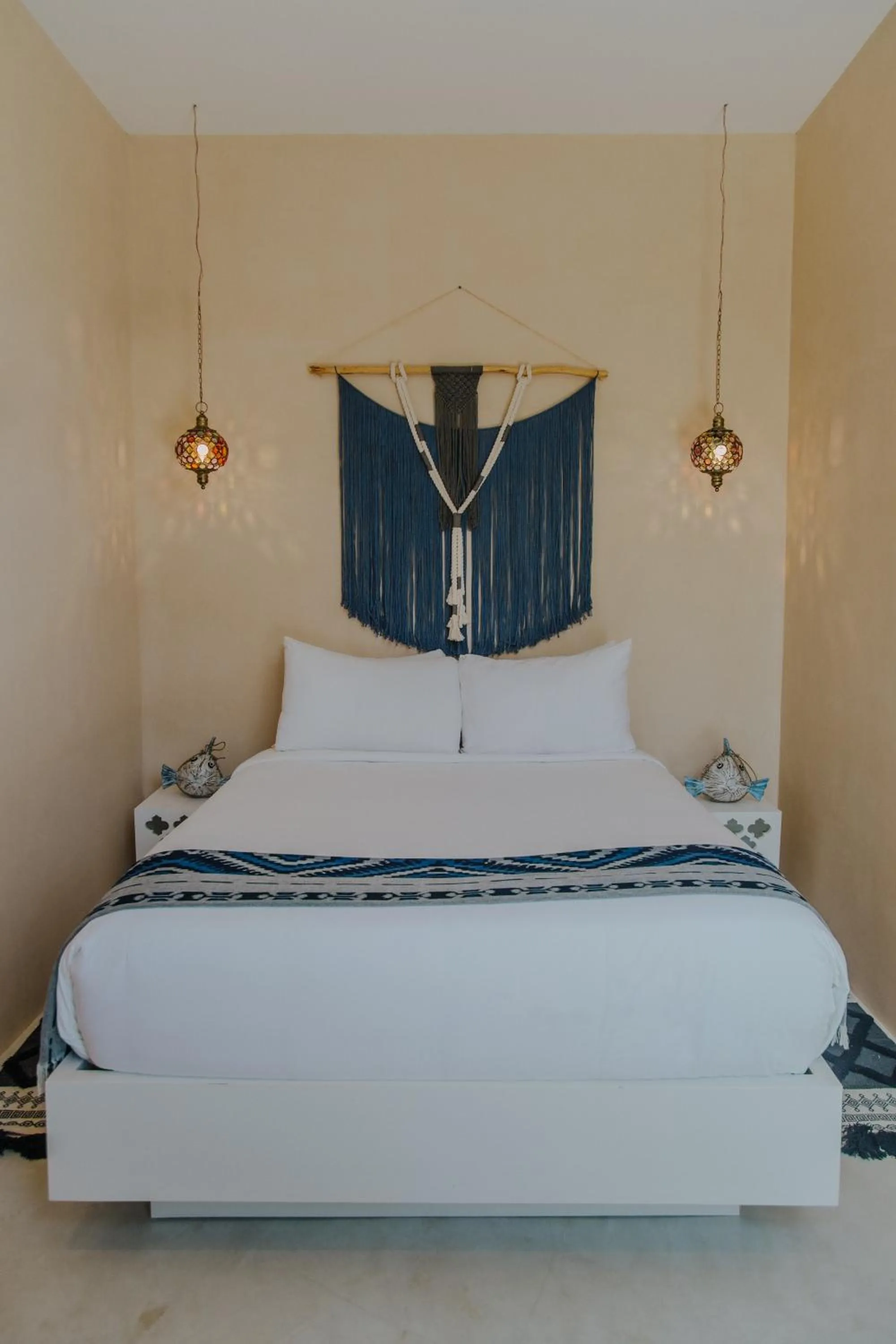Bed in Sana Tulum Beachfront Boutique Hotel
