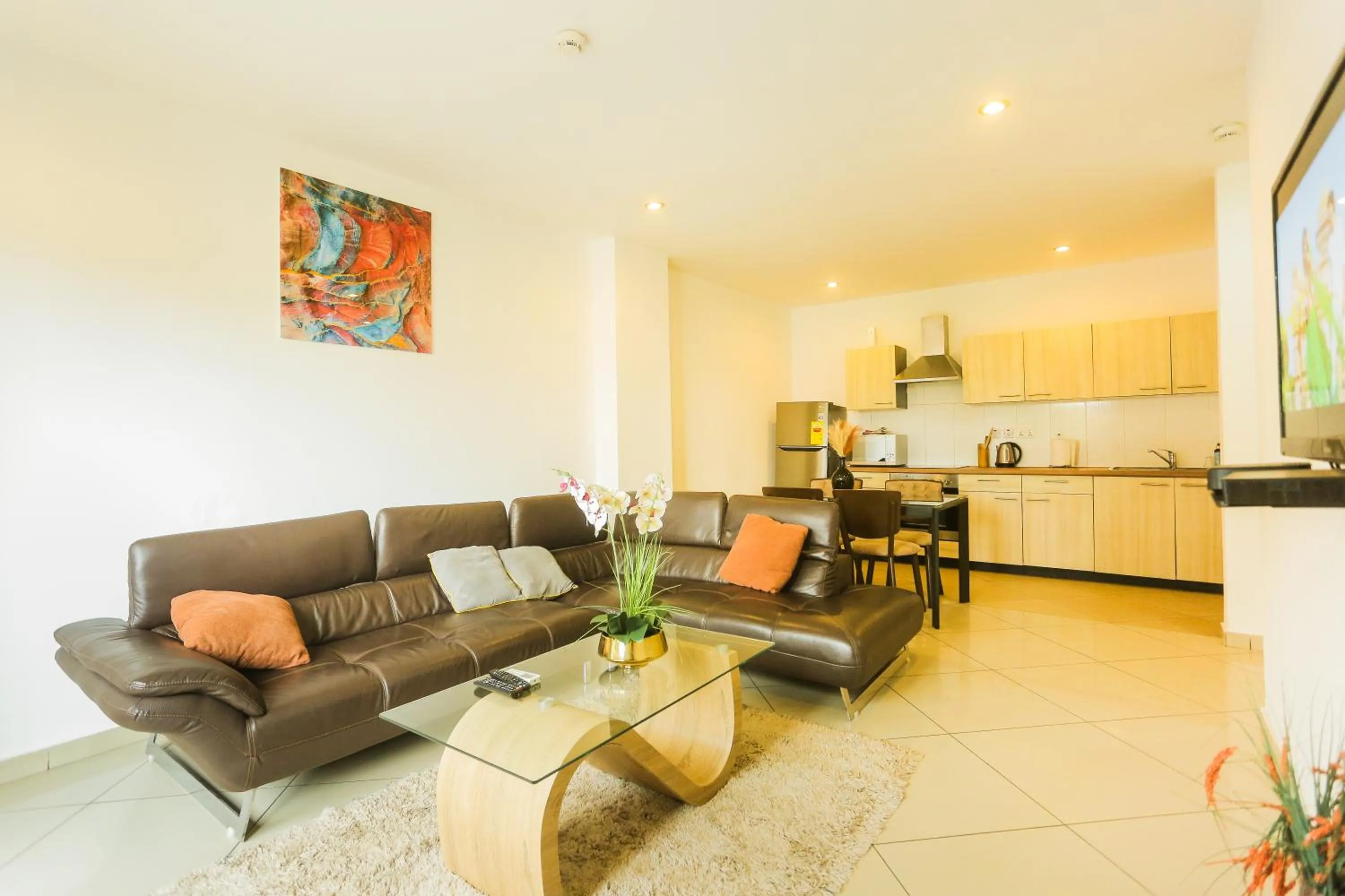 Living room in Accra Luxury Apartments at Clifton Place