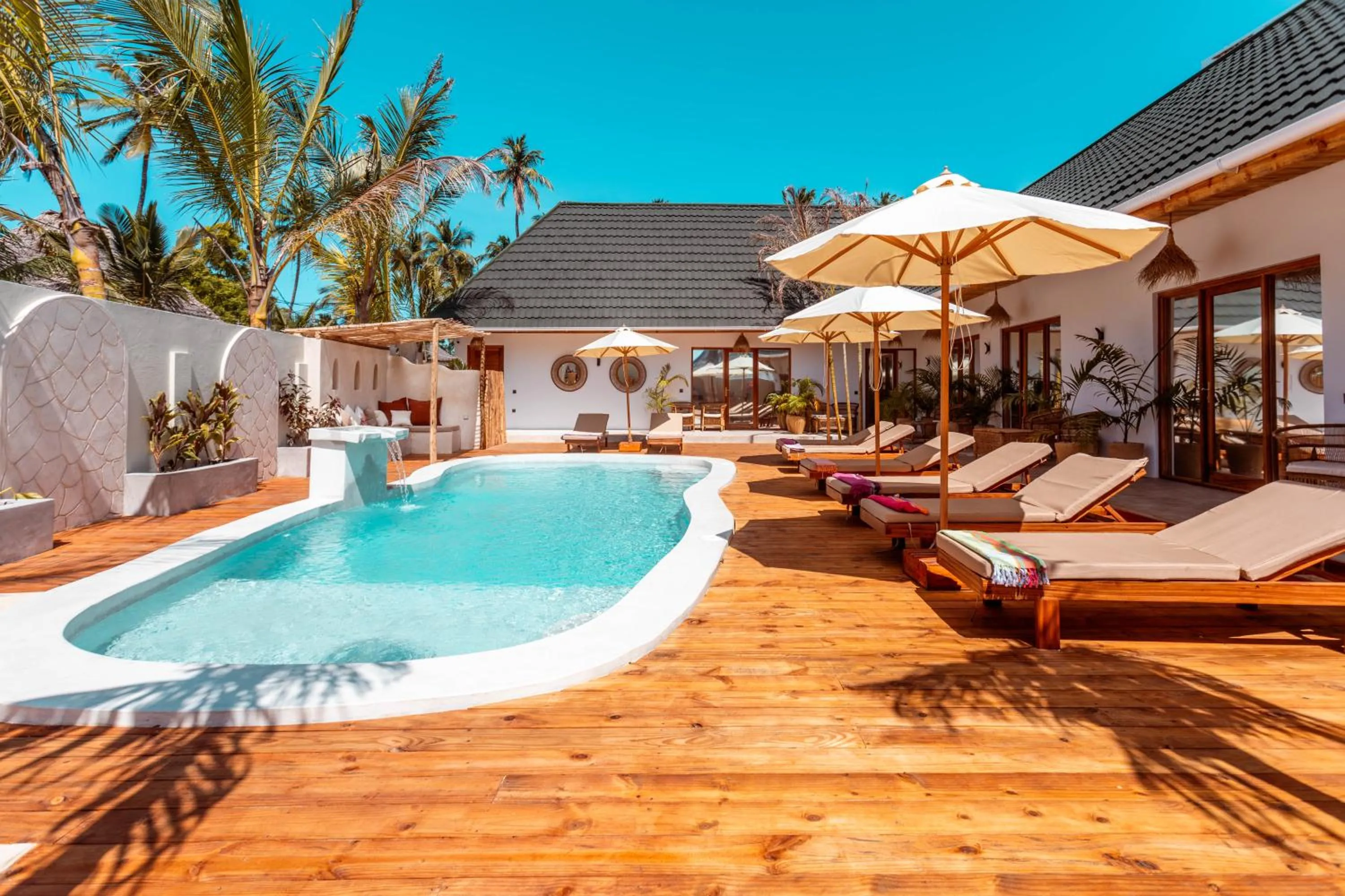 Pool view in Casa Ananda Boutique Hotel