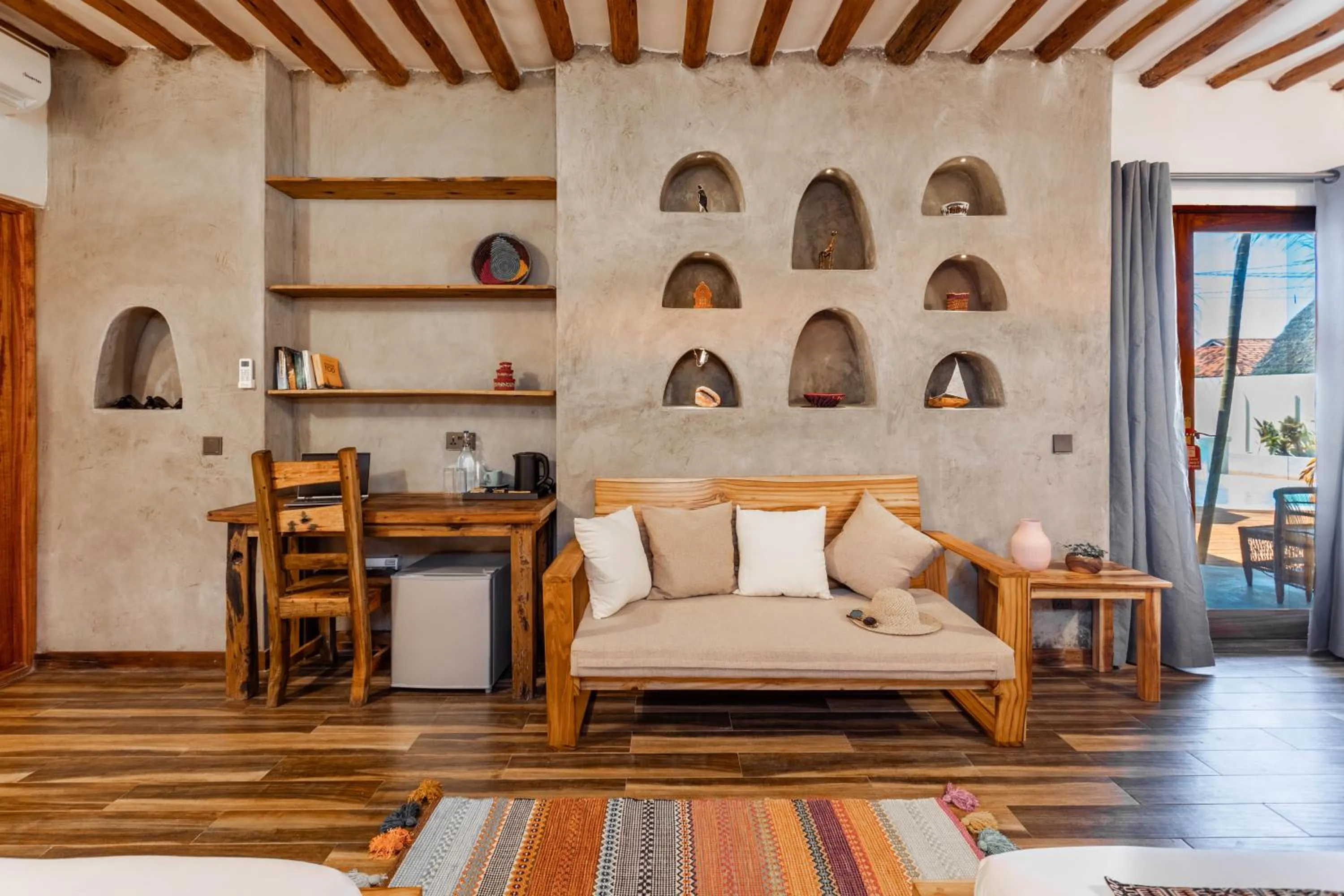 Seating area in Casa Ananda Boutique Hotel